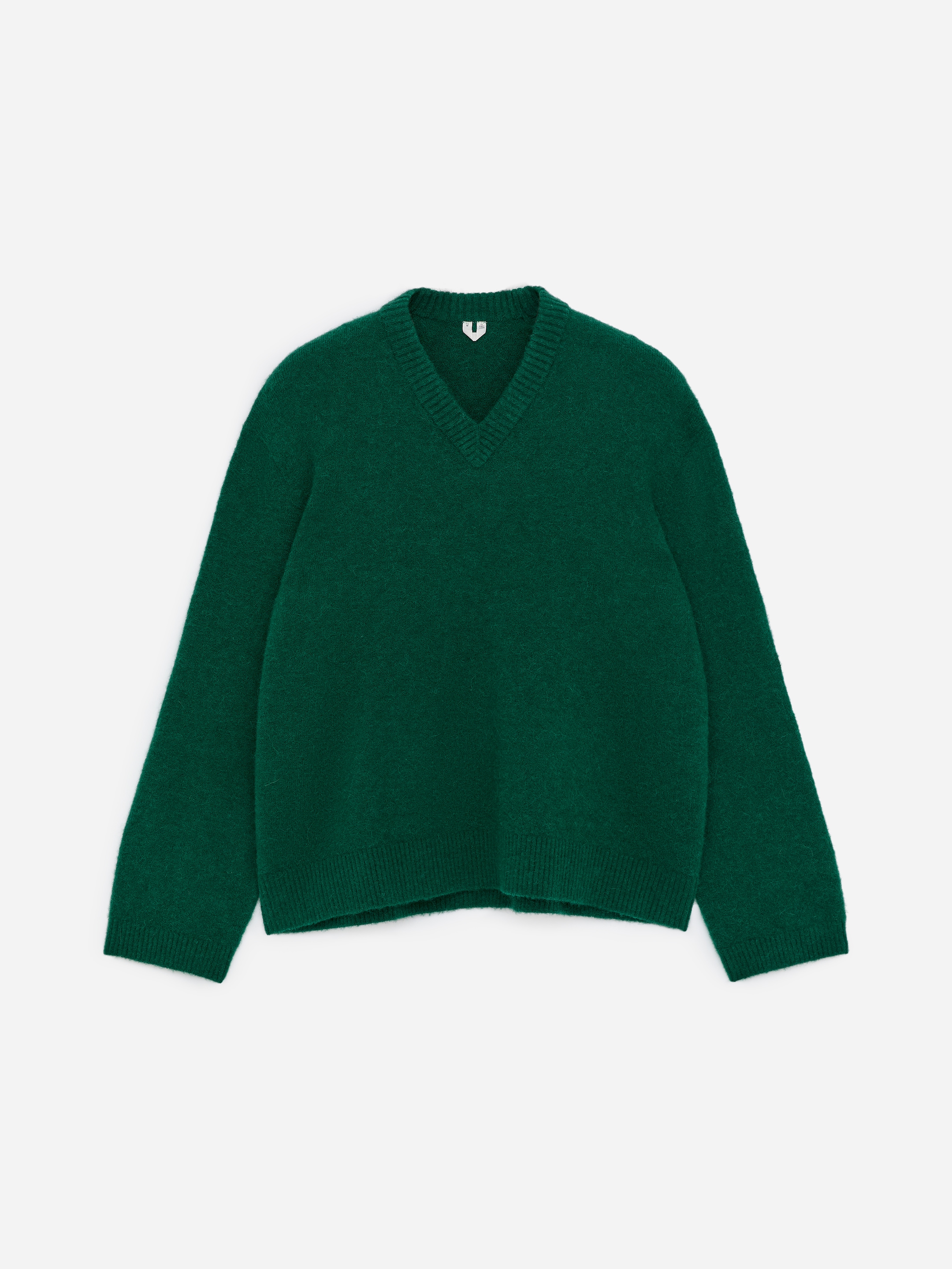 Tröja i alpacka och ull - Grön - Relaxed fit - Men - StillMedia/DescriptiveStillLife - 1