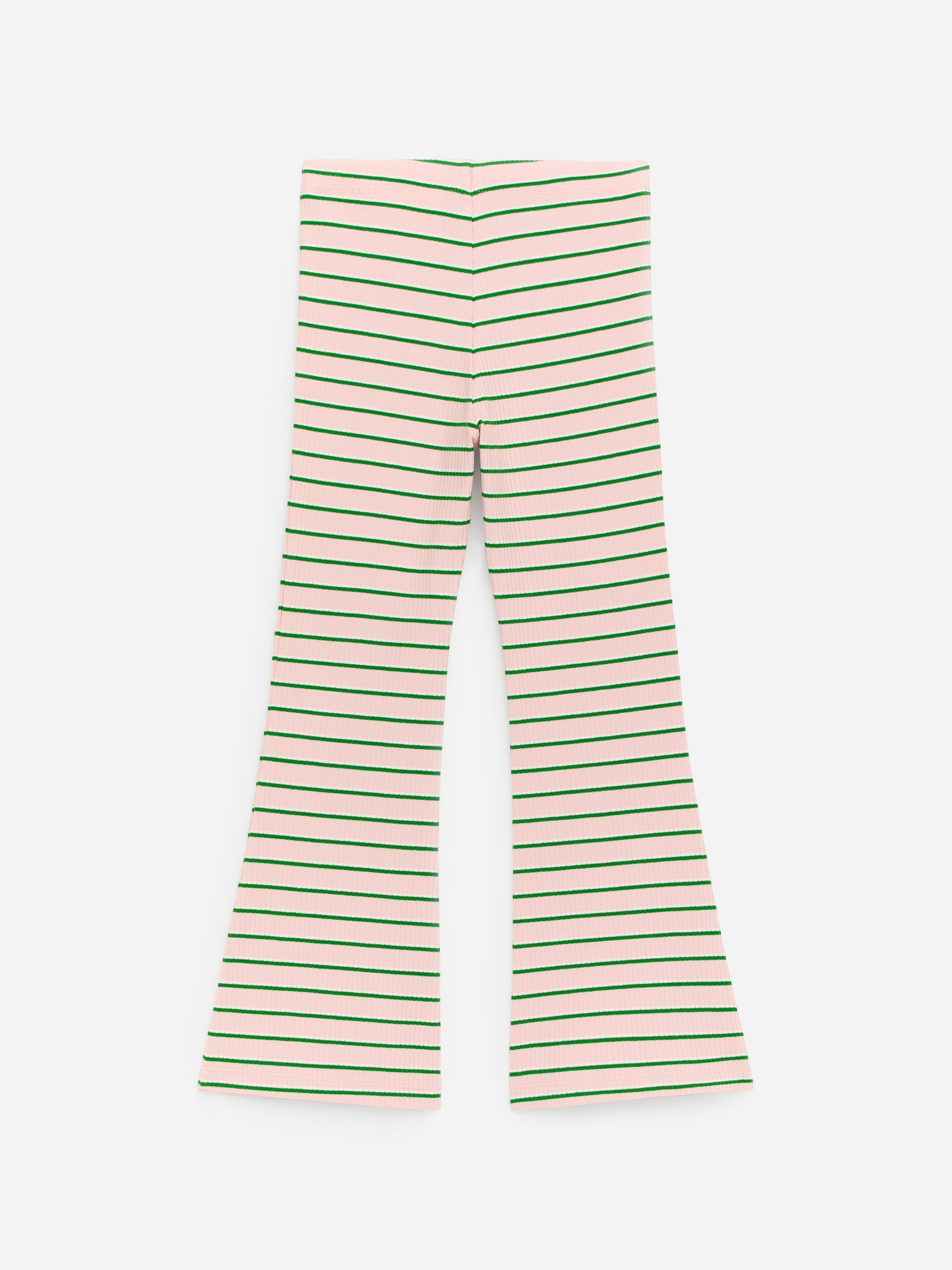 Flared Rib Leggings - Pink/Green/White - Regular fit - Children - StillMedia/DescriptiveStillLife - 3