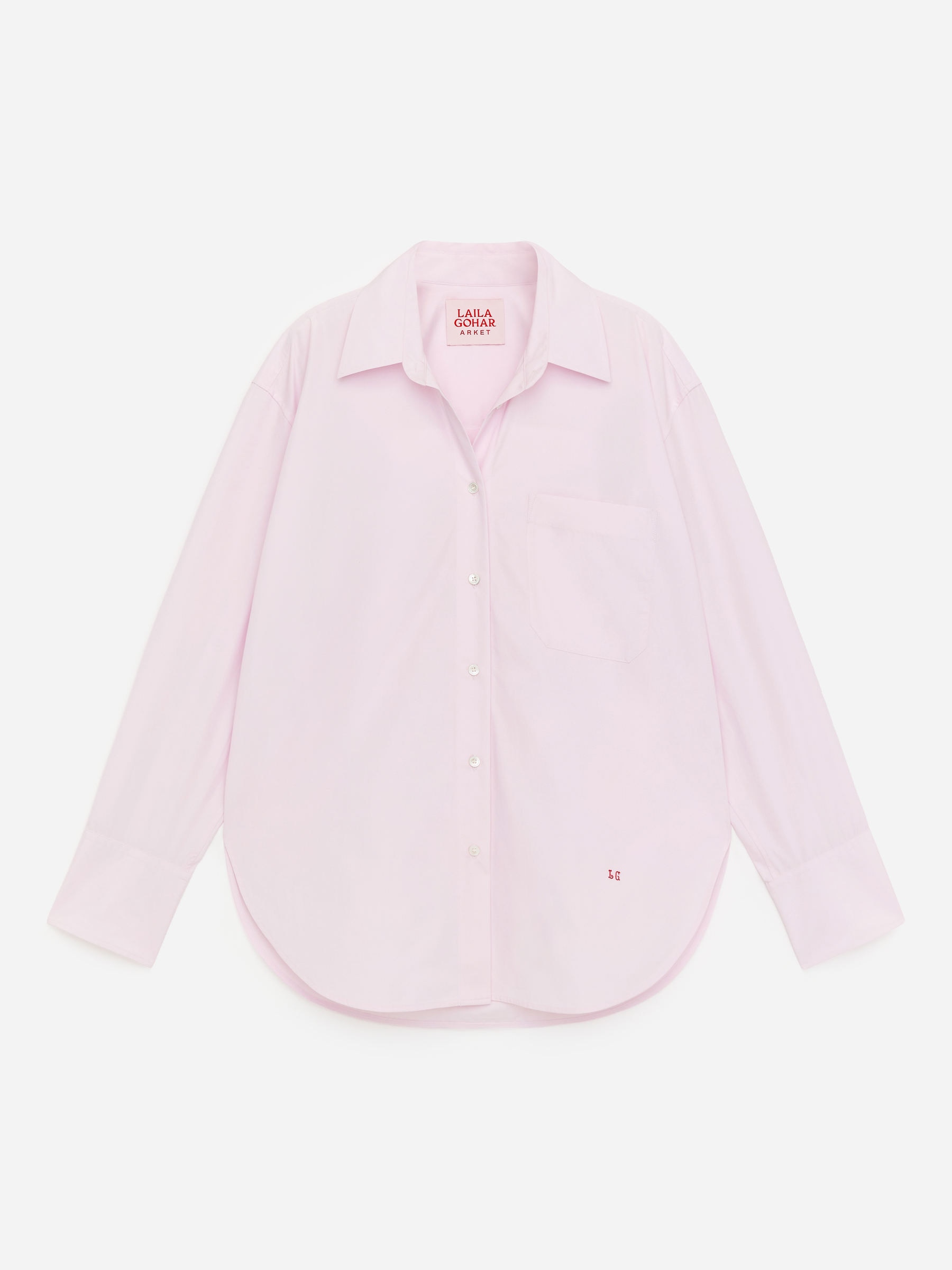 ARKET and Laila Gohar Button-Back Shirt-#DAD1DD-18864