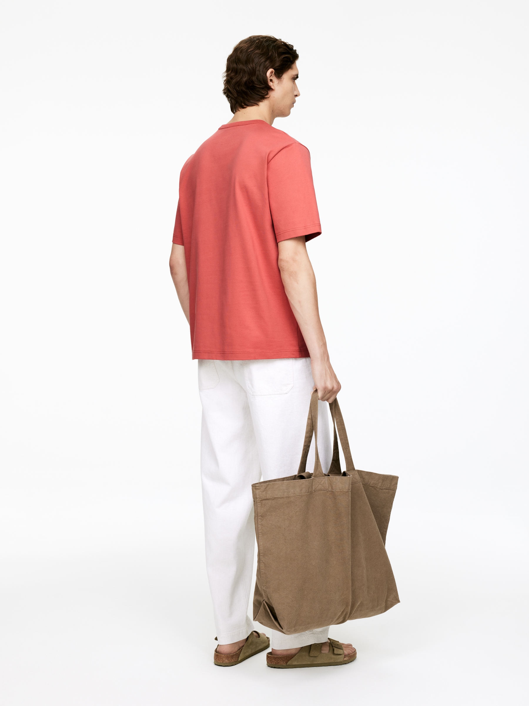 270 GSM Oversized T-Shirt - Rust - Relaxed fit - Men - StillMedia/Lookbook - 6