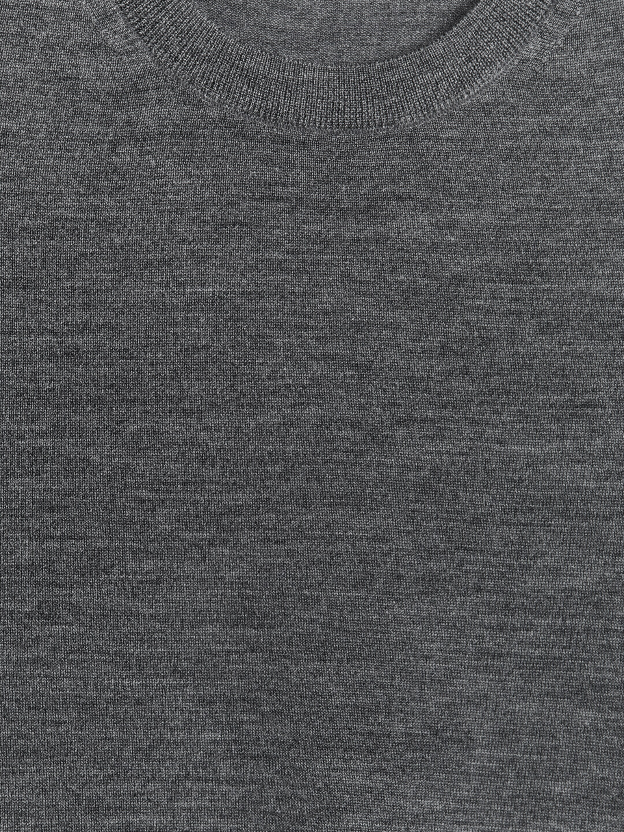 Agrandir l'image: Pull en laine mérinos en maille fine - Gris chiné - FEMME | H&M CH 2