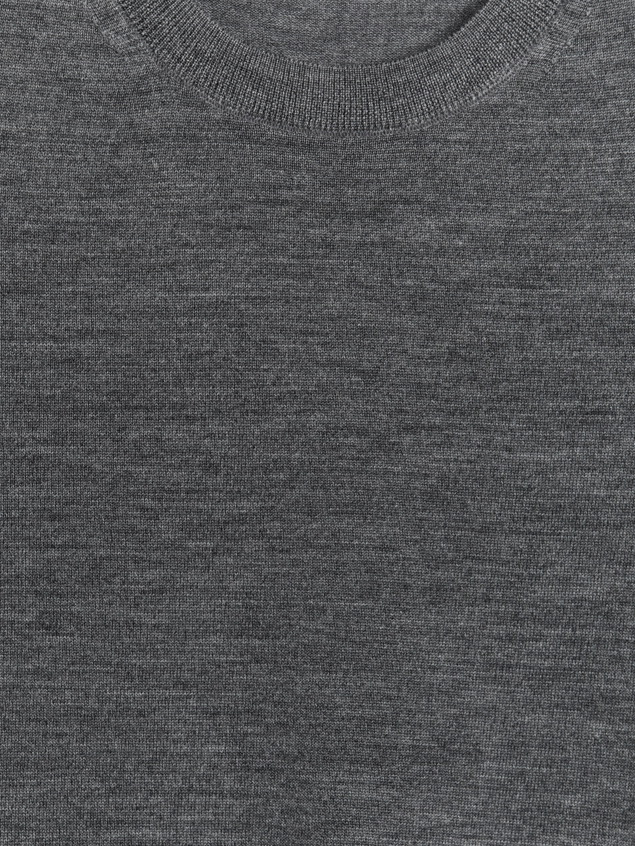 Fine-Knit Merino Jumper - Grey Melange - Regular fit - Women - StillMedia/DescriptiveDetail - 2