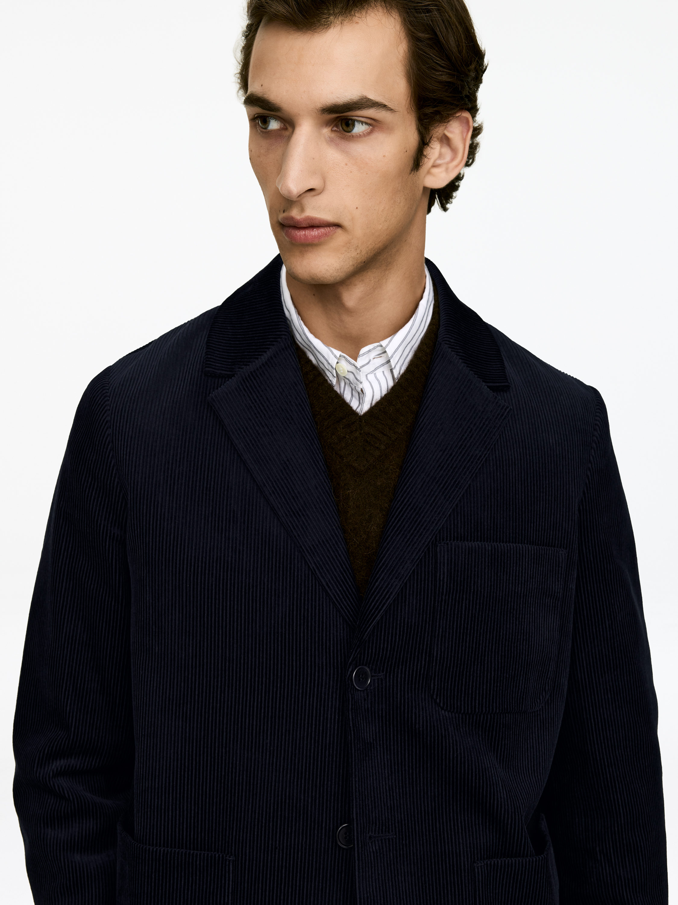 Corduroy Blazer - Dark Blue - Regular fit - Men - StillMedia/Lookbook - 8