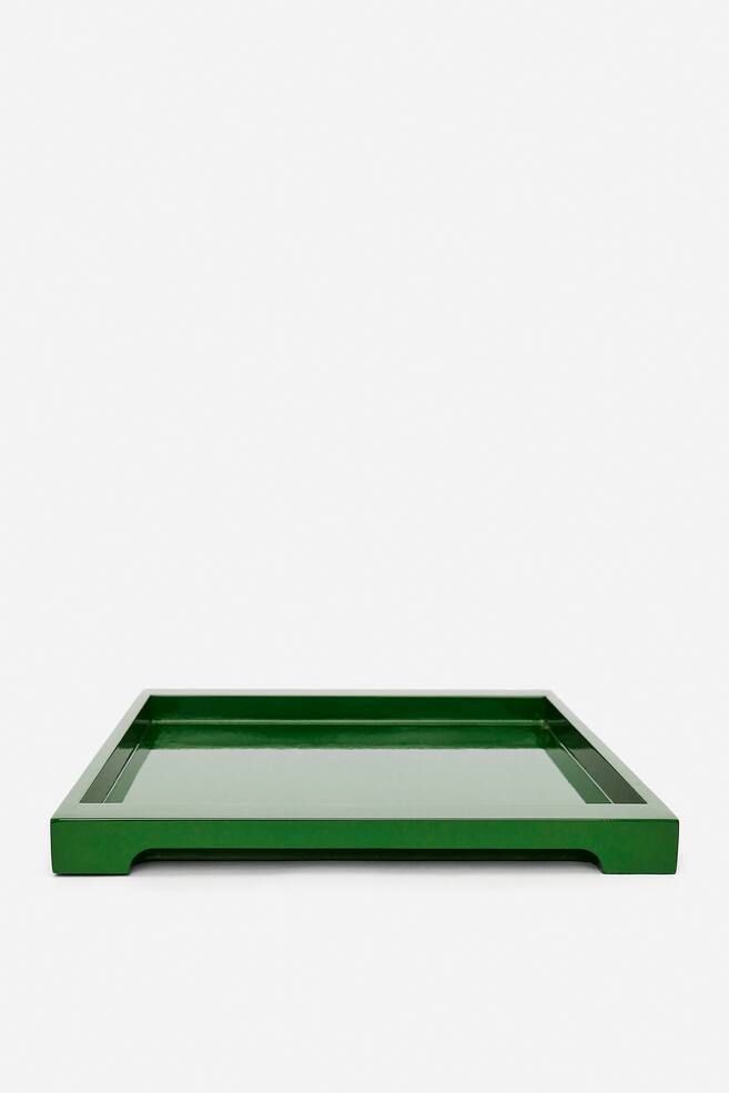 Lacquered Tray 47x31 cm - Green - 2