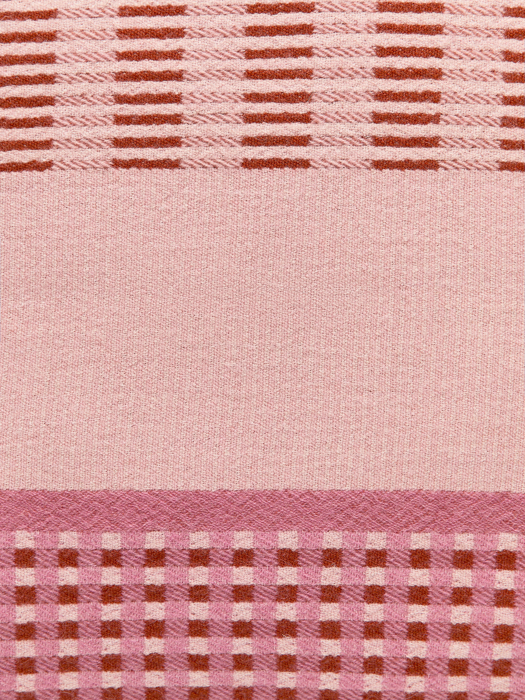 Kissenbezug aus Wolle, 50 x 50 cm - Rosa/Burgunderrot - Haushaltswaren - StillMedia/DescriptiveDetail - 2