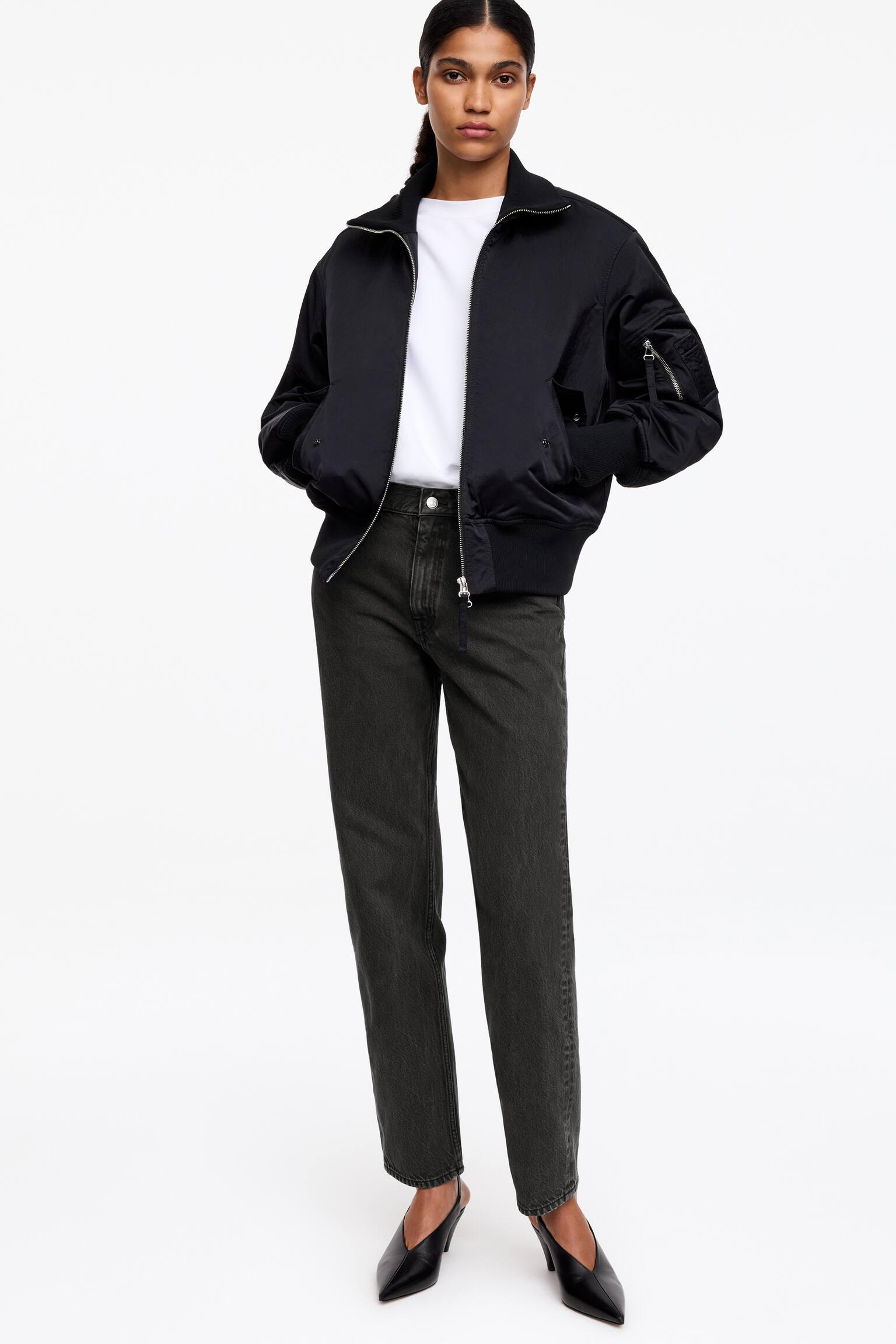 Zwężane jeansy VIOLET - Szary/Ciemnoniebieski - 6