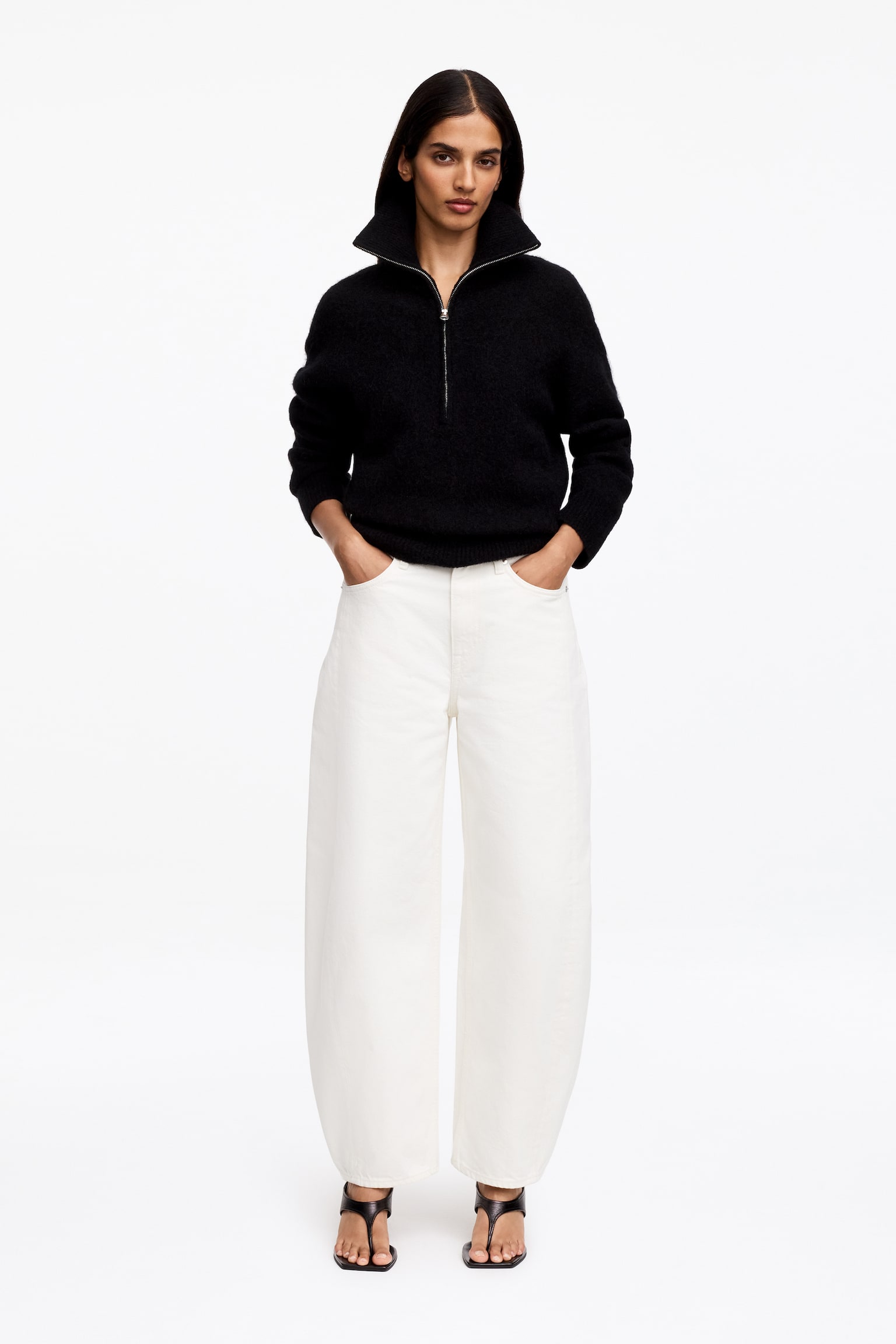 BLOOM barrel jeans - Wit/Gebroken wit/Roze/Middenblauw/Blauw/Zwart/Wit - 1