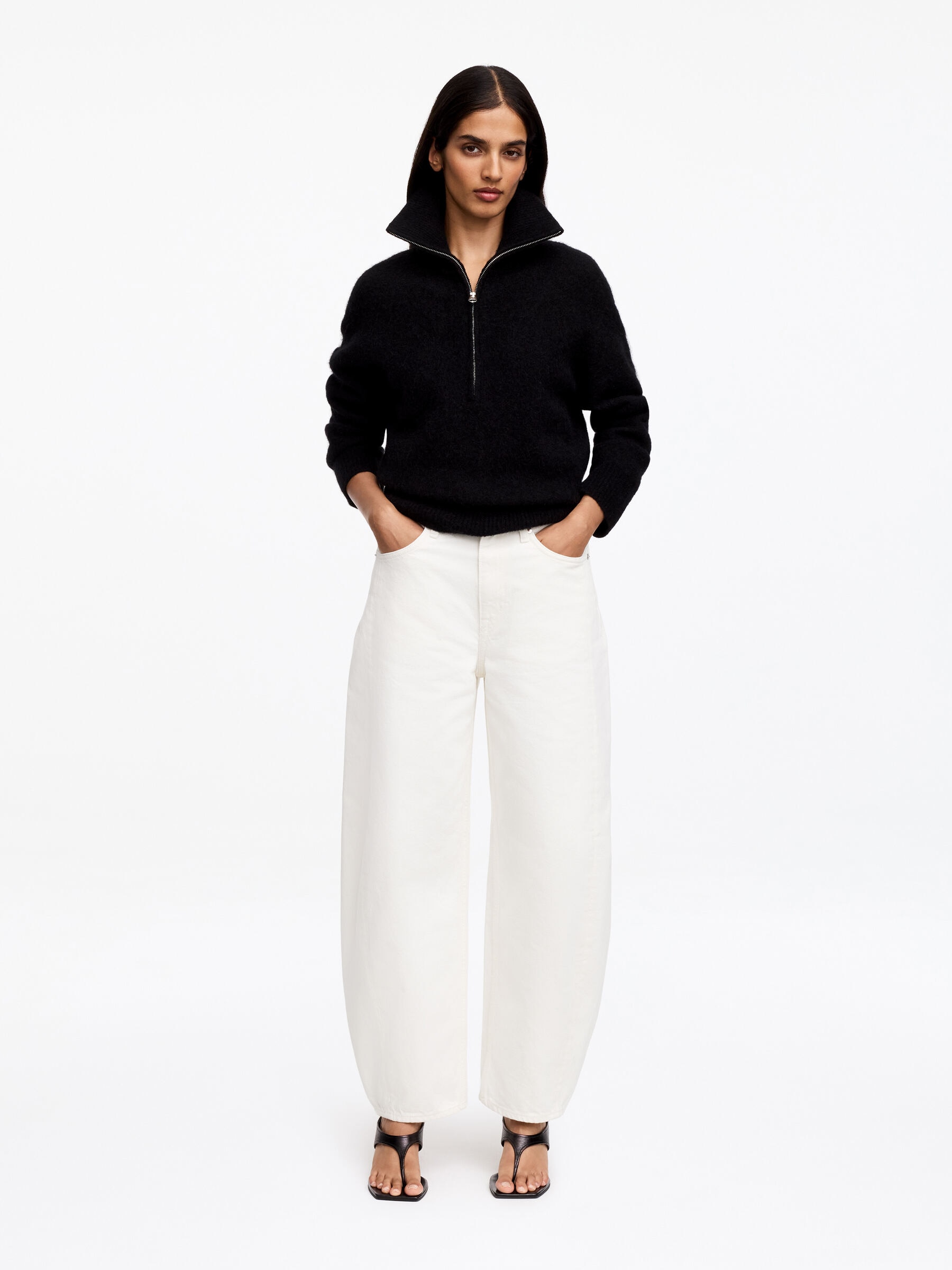 BLOOM Barrel Jeans-#ffffff-19640