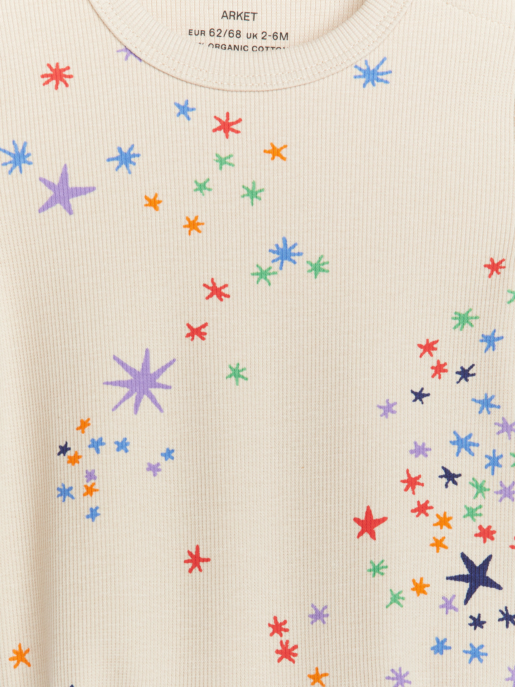 Body a maniche lunghe con lavorazione a coste - Bianco sporco/Multicolore - Children - StillMedia/DescriptiveDetail - 1