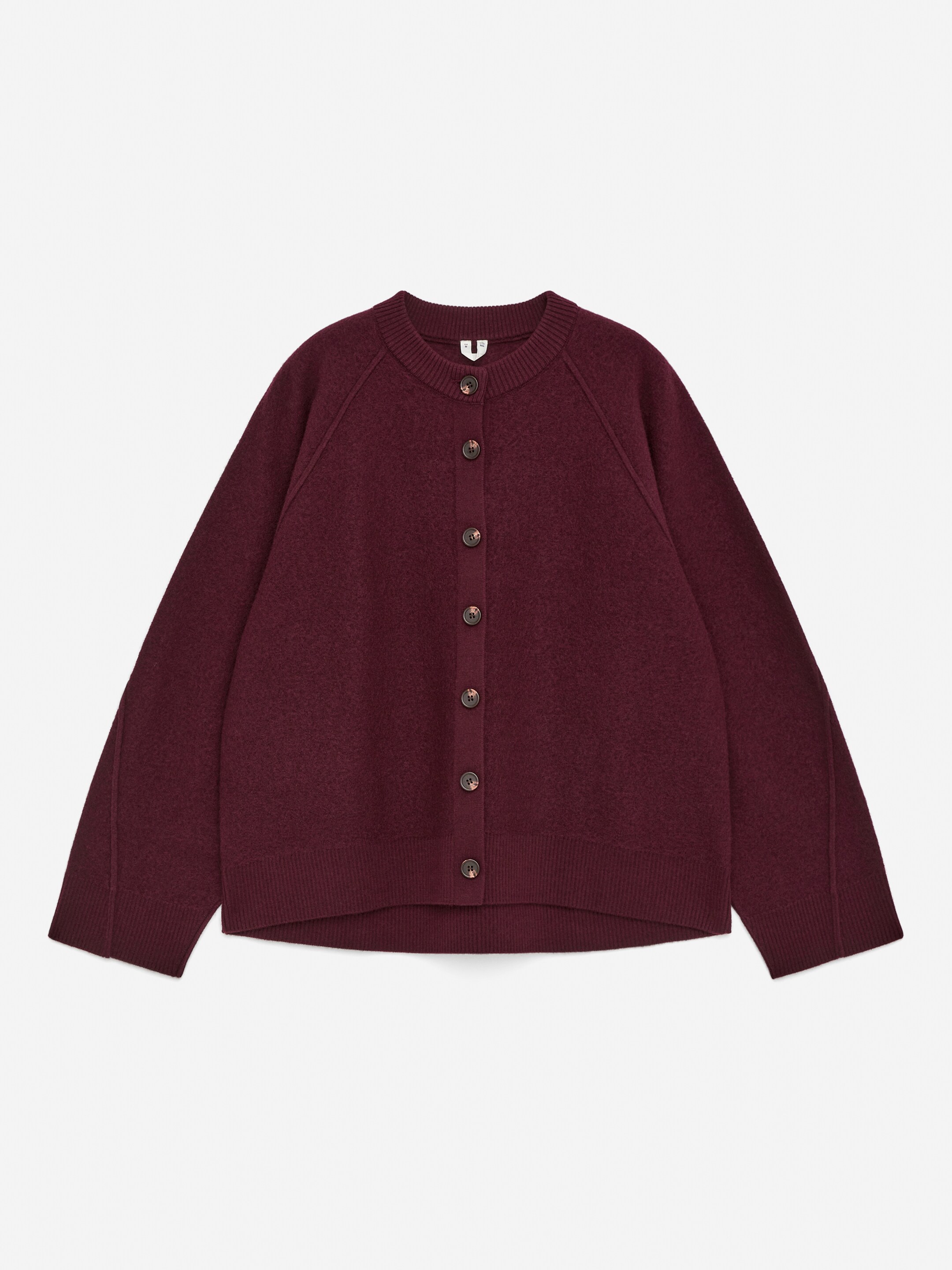 Agrandir l'image: Cardigan en laine bouillie - Bordeaux - FEMME | H&M BE 5