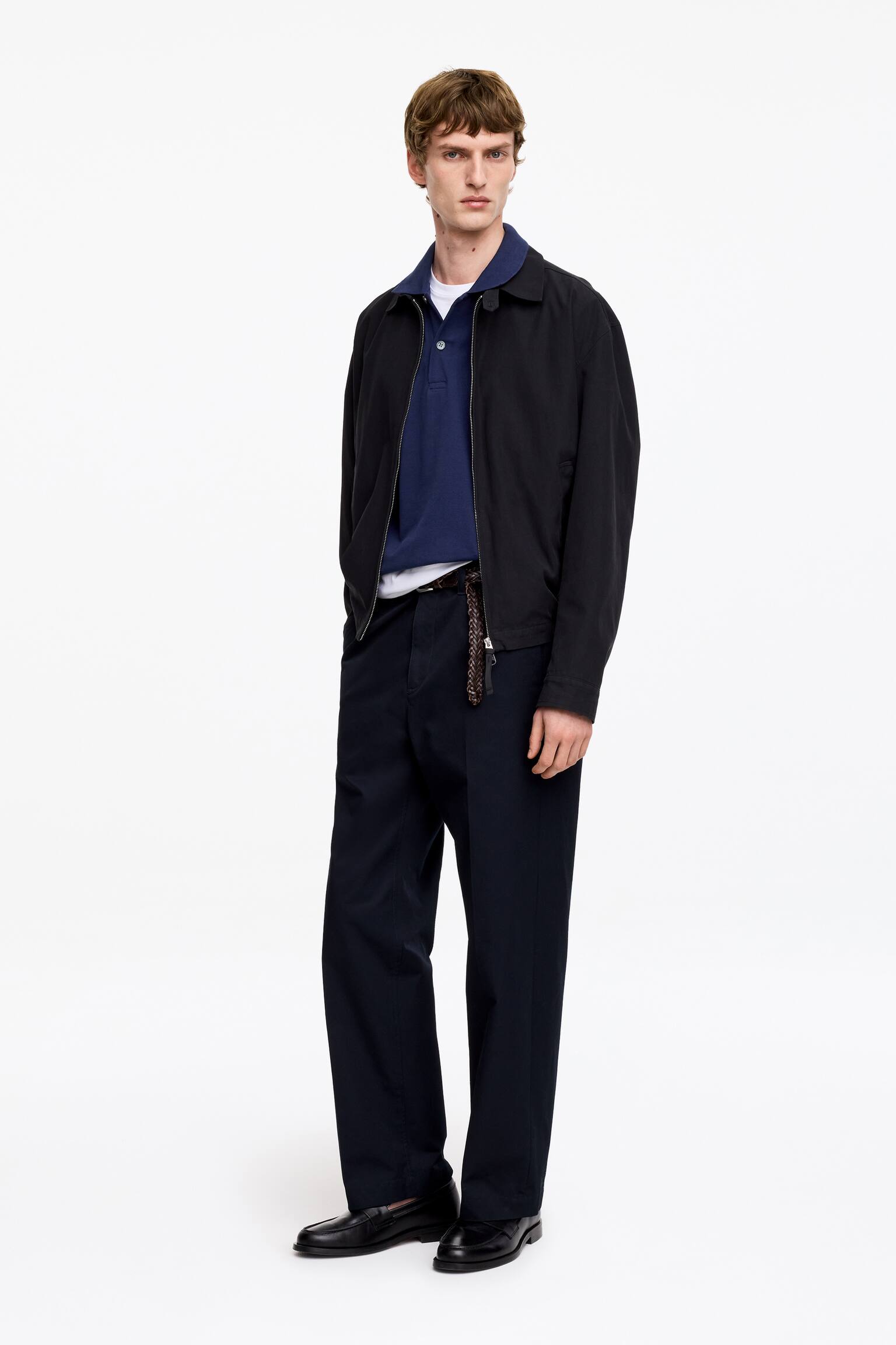 Polo en jersey piqué - Bleu foncé - 5