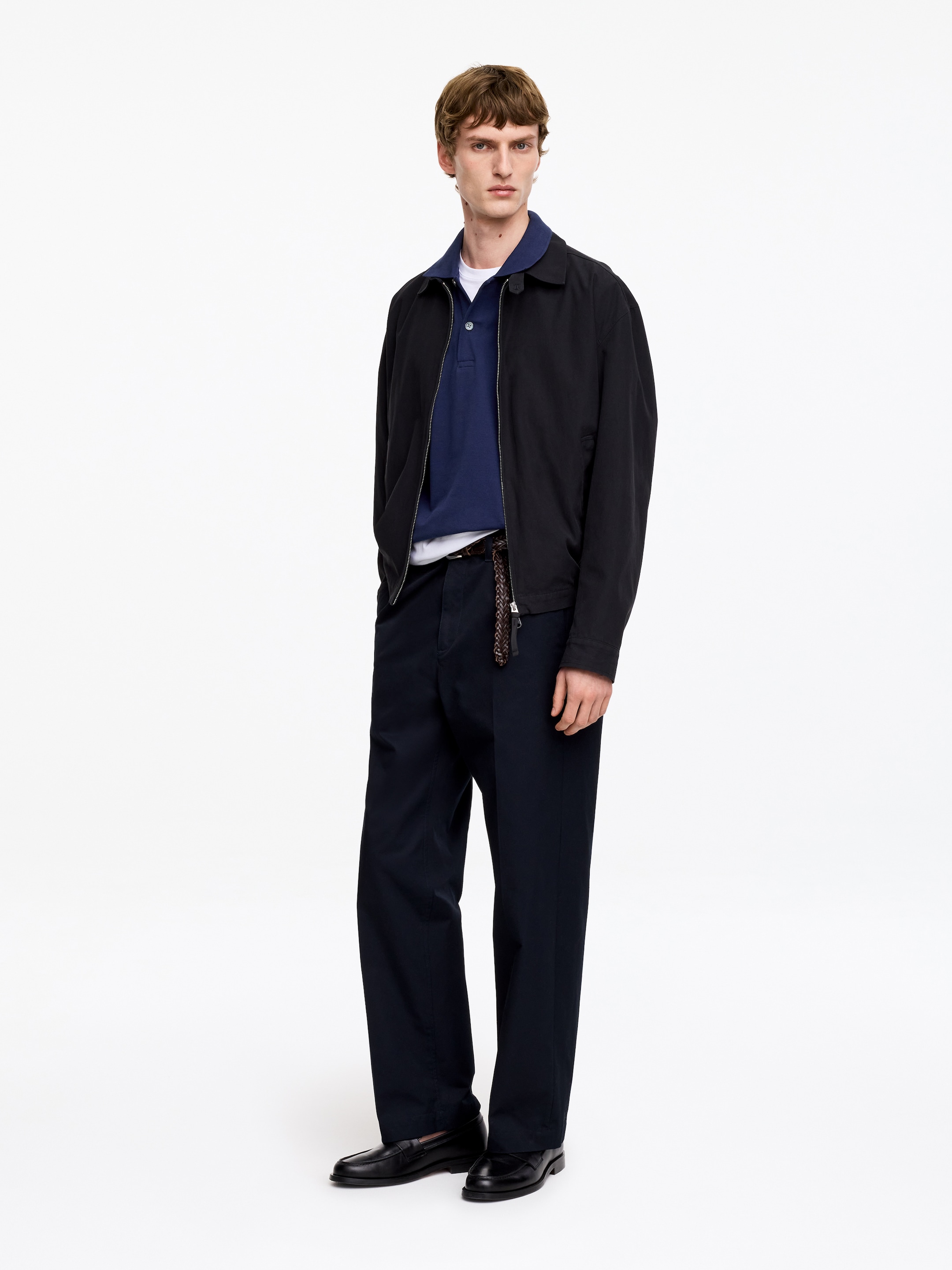 Piqué Polo Shirt - Dark Blue - Regular fit - Men - StillMedia/Lookbook - 2