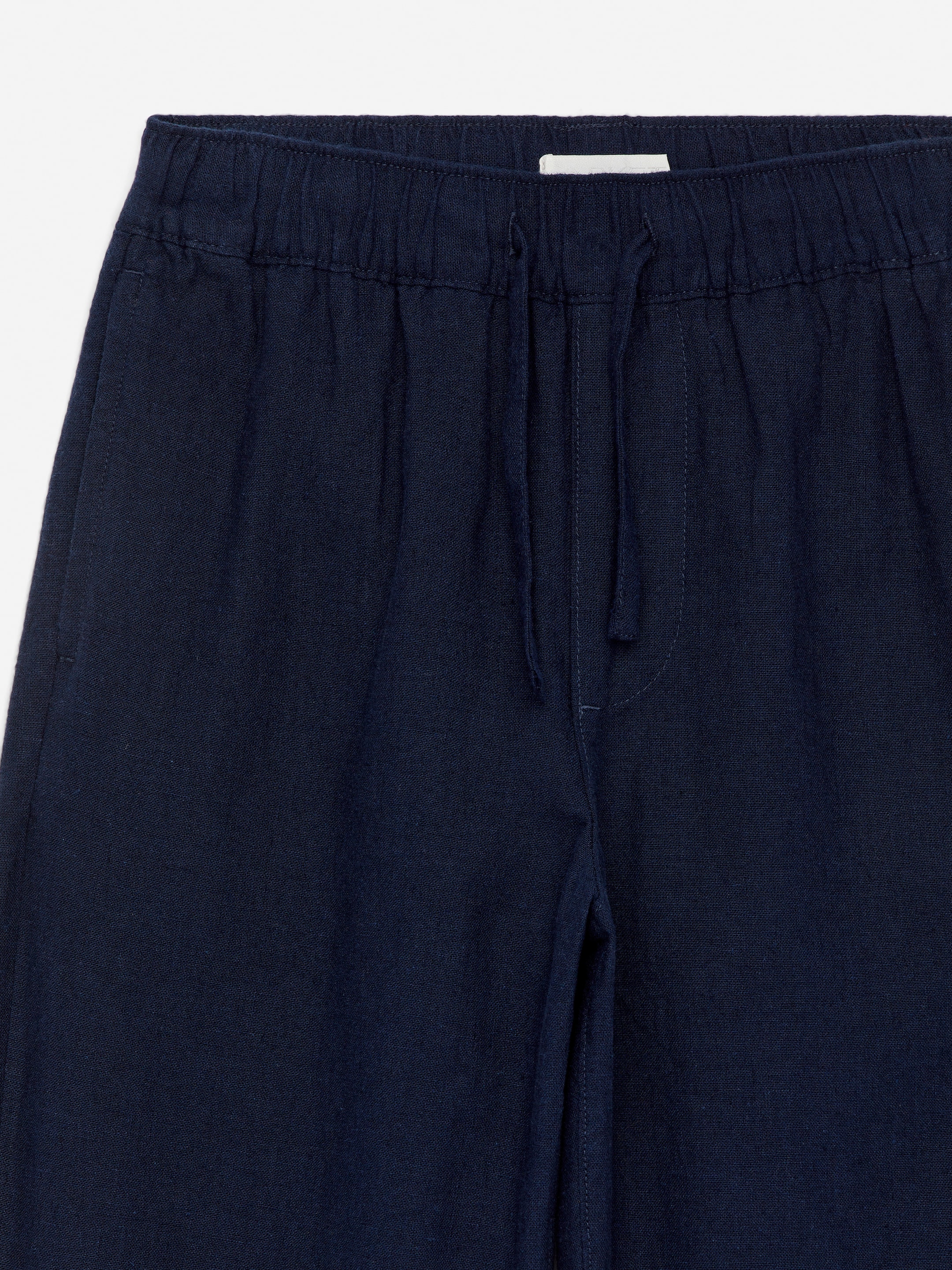 Ingrandisci l'immagine: Linen-Cotton Trousers - Dark Blue - BAMBINO | H&M CH 3