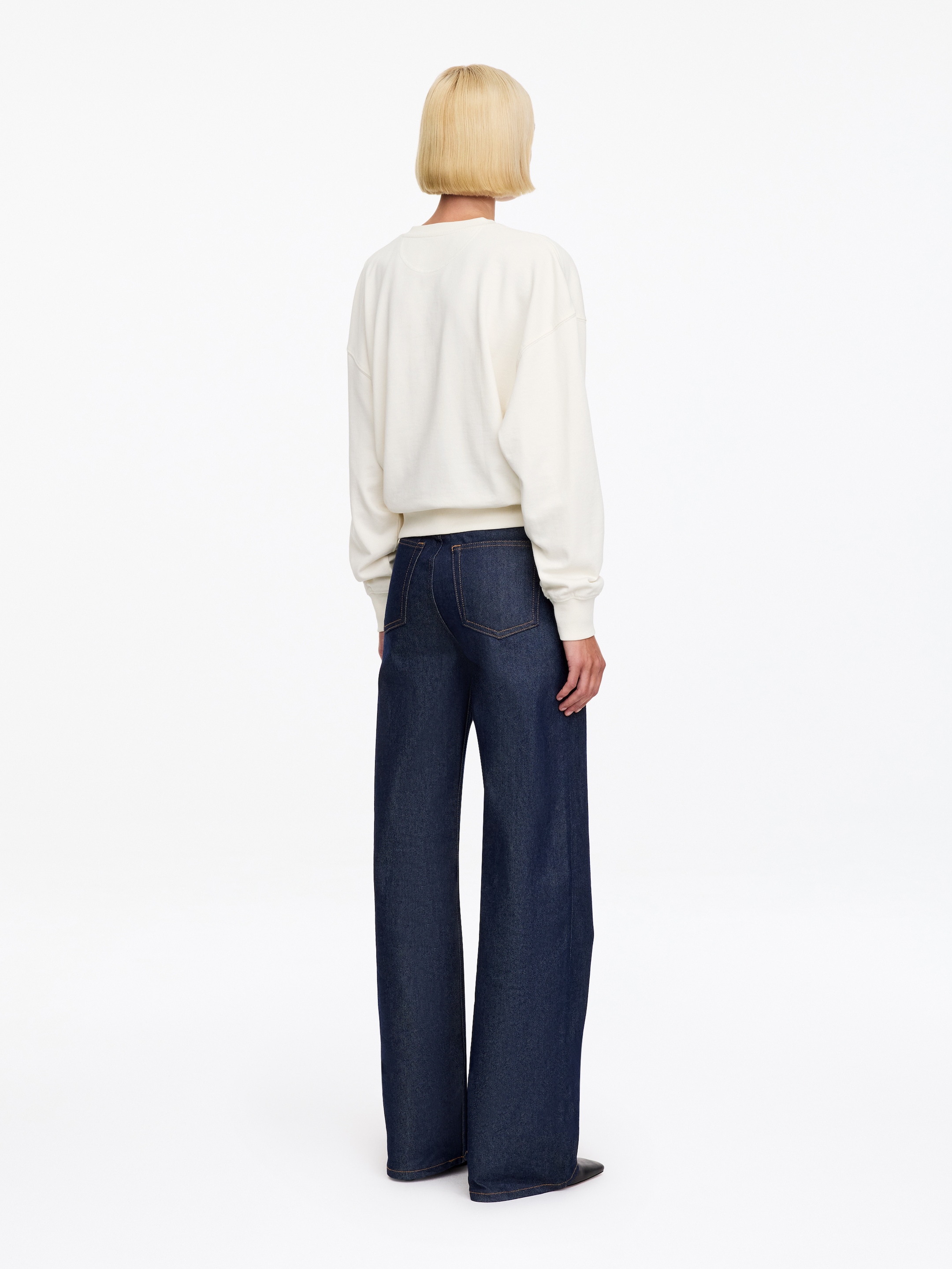 Henley-Sweatshirt aus Baumwolle - Cremeweiß - Regular Fit - women - StillMedia/Lookbook - 6