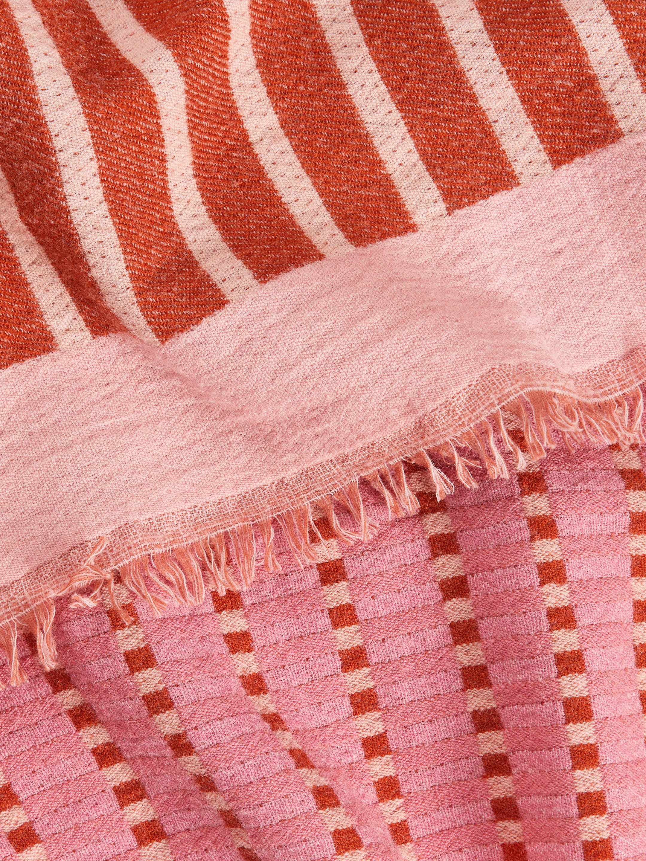 Se større billede: Uldtæppe - Pink/rød - Home All | H&M DK 2