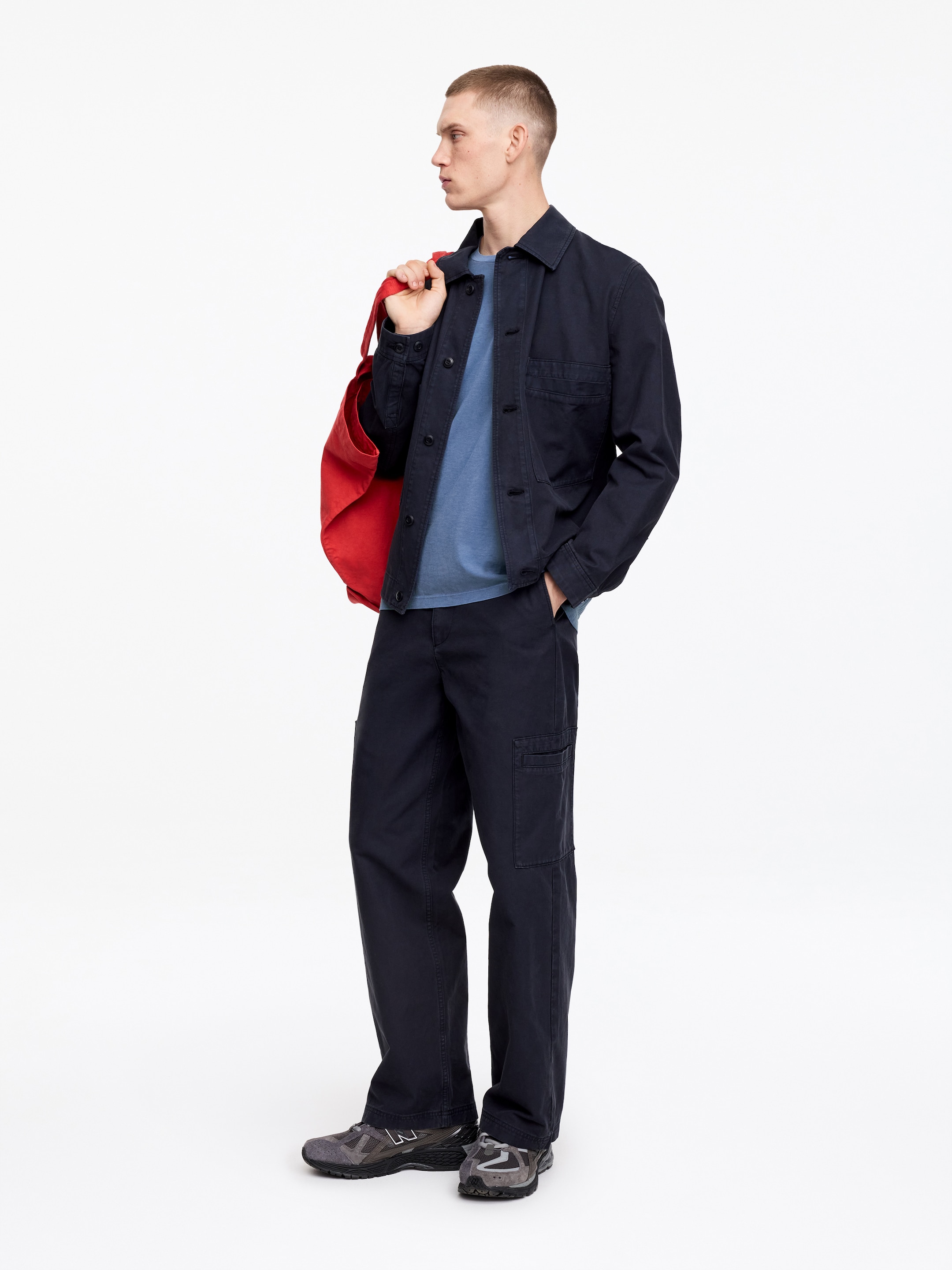 Relaxed T-Shirt - Blue - Relaxed fit - Men - StillMedia/Lookbook - 7