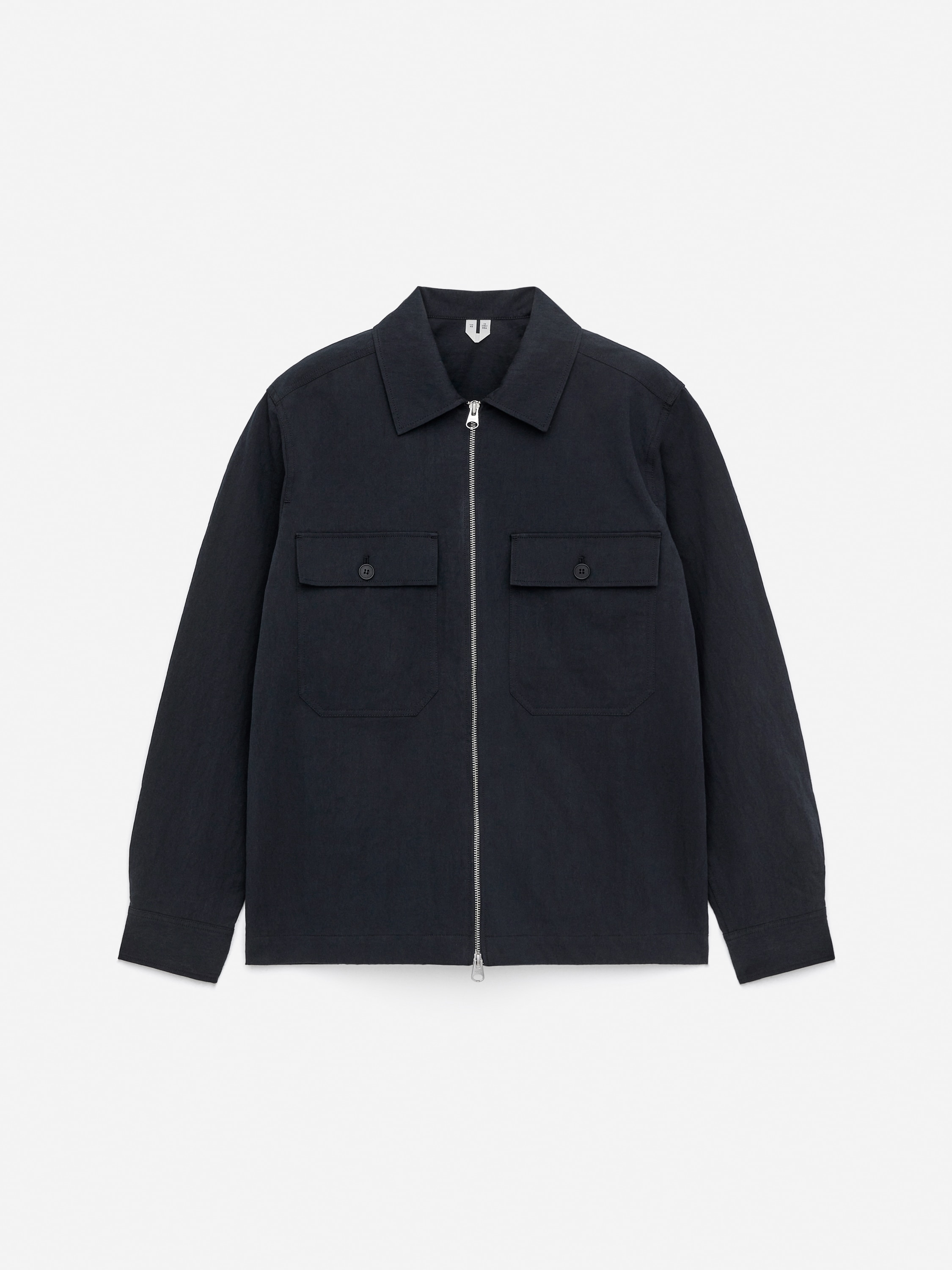 Overskjorte med glidelås - Mørkeblå