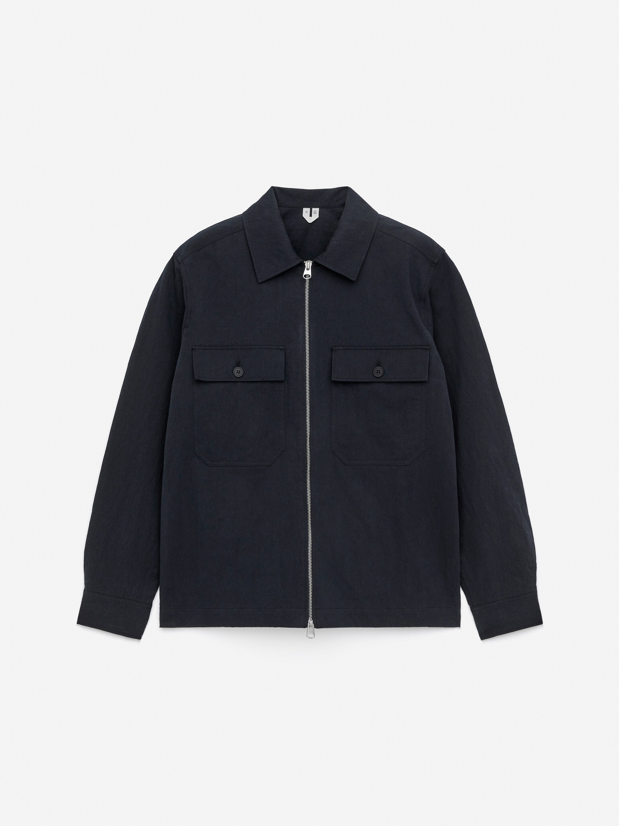 Vis større bilde: Overskjorte med glidelås - Mørkeblå - HERRE | H&M NO 5