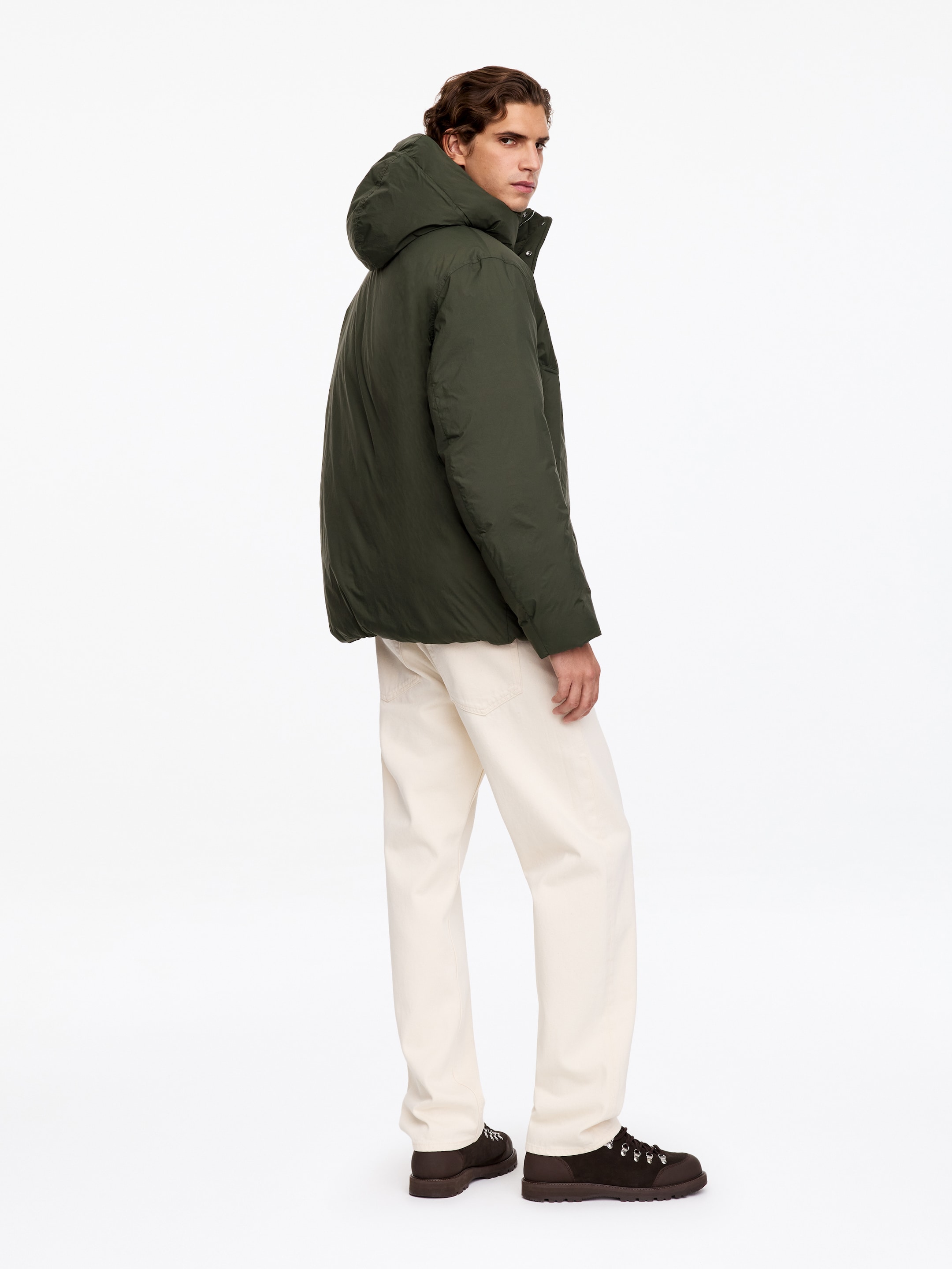 Giacca con cappuccio Re:Down - Verde kaki - Regular fit - men - StillMedia/Lookbook - 2