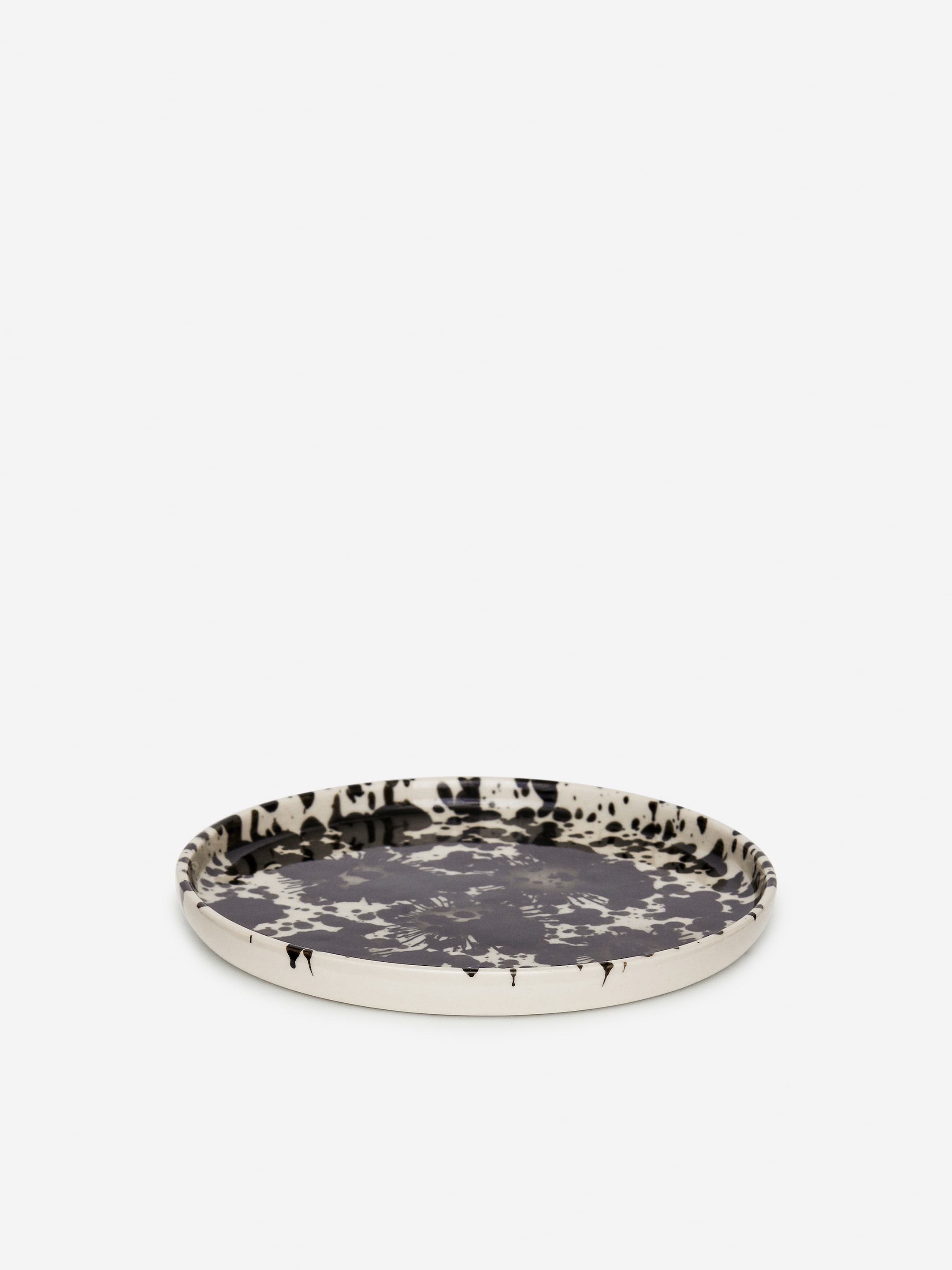 Größeres Bild ansehen: Kleiner Teller - Cremeweiß/Schwarz - Home All | H&M DE 1