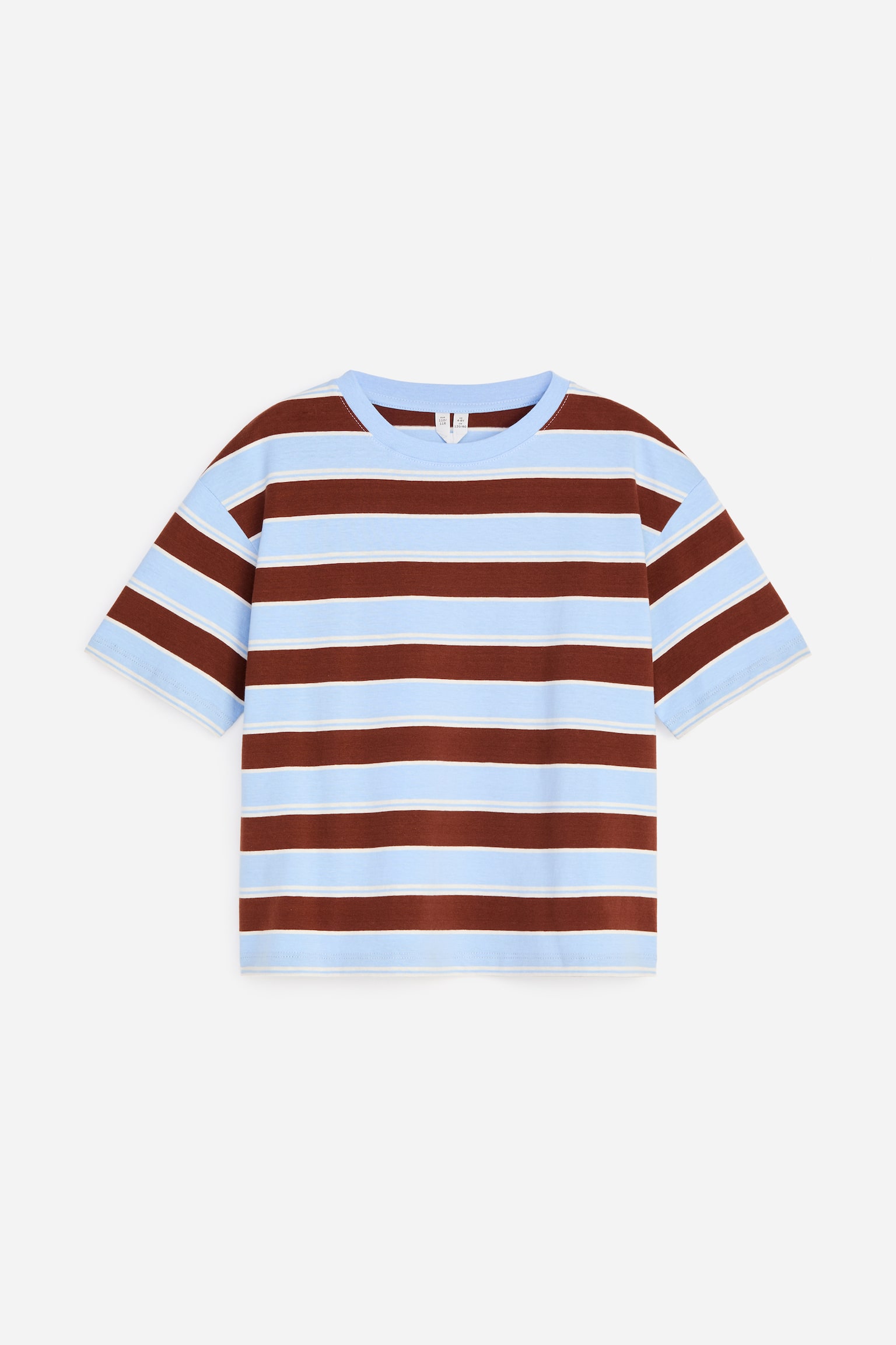 Oversized T-Shirt - Azul/Castanho/Amarelo desbotado/Limões/Azul/Laranjas/Branco-sujo/Sapo - 1