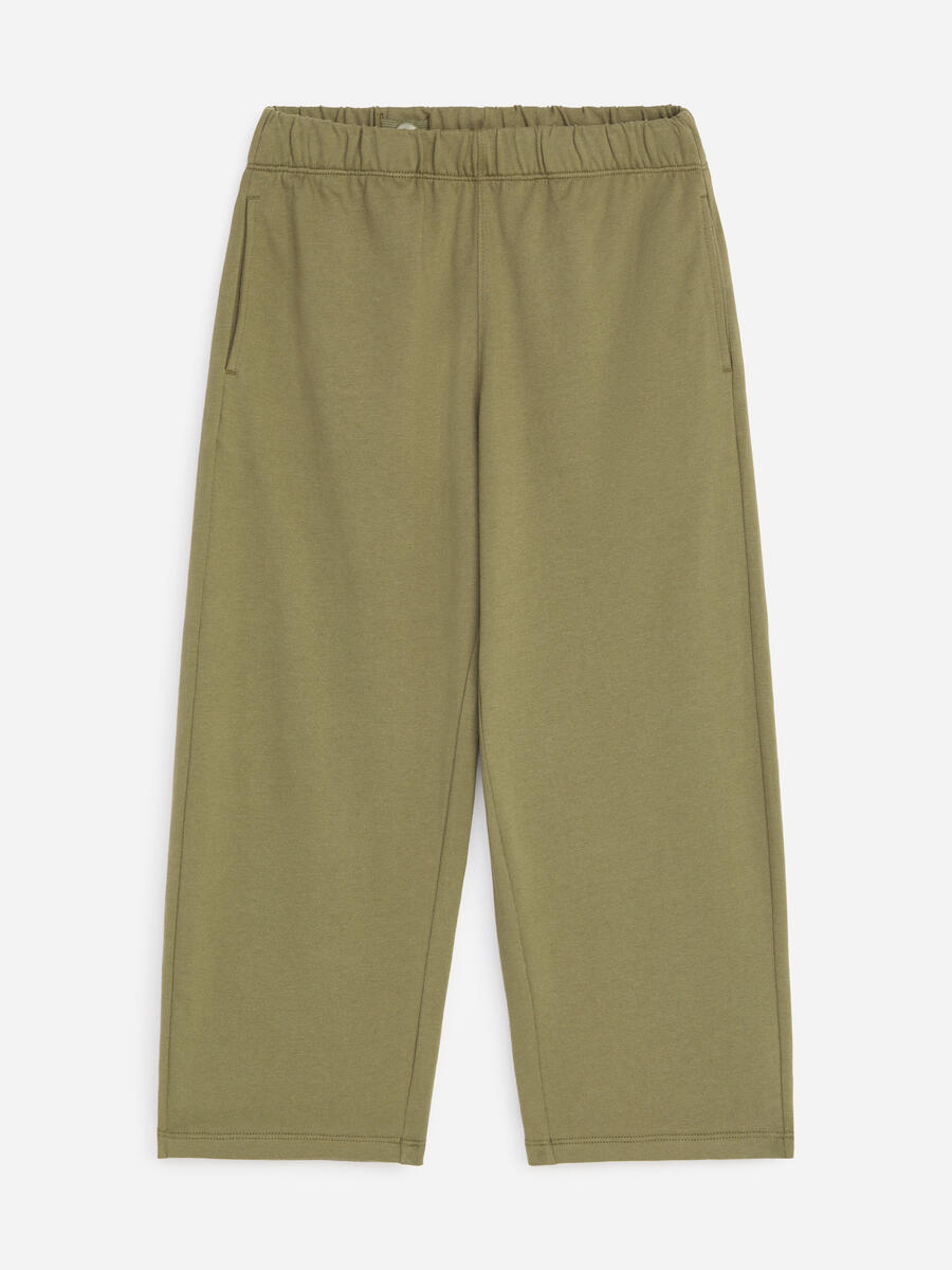 ARKET Boys  Relaxed Jersey Trousers Green,  size 110/116
