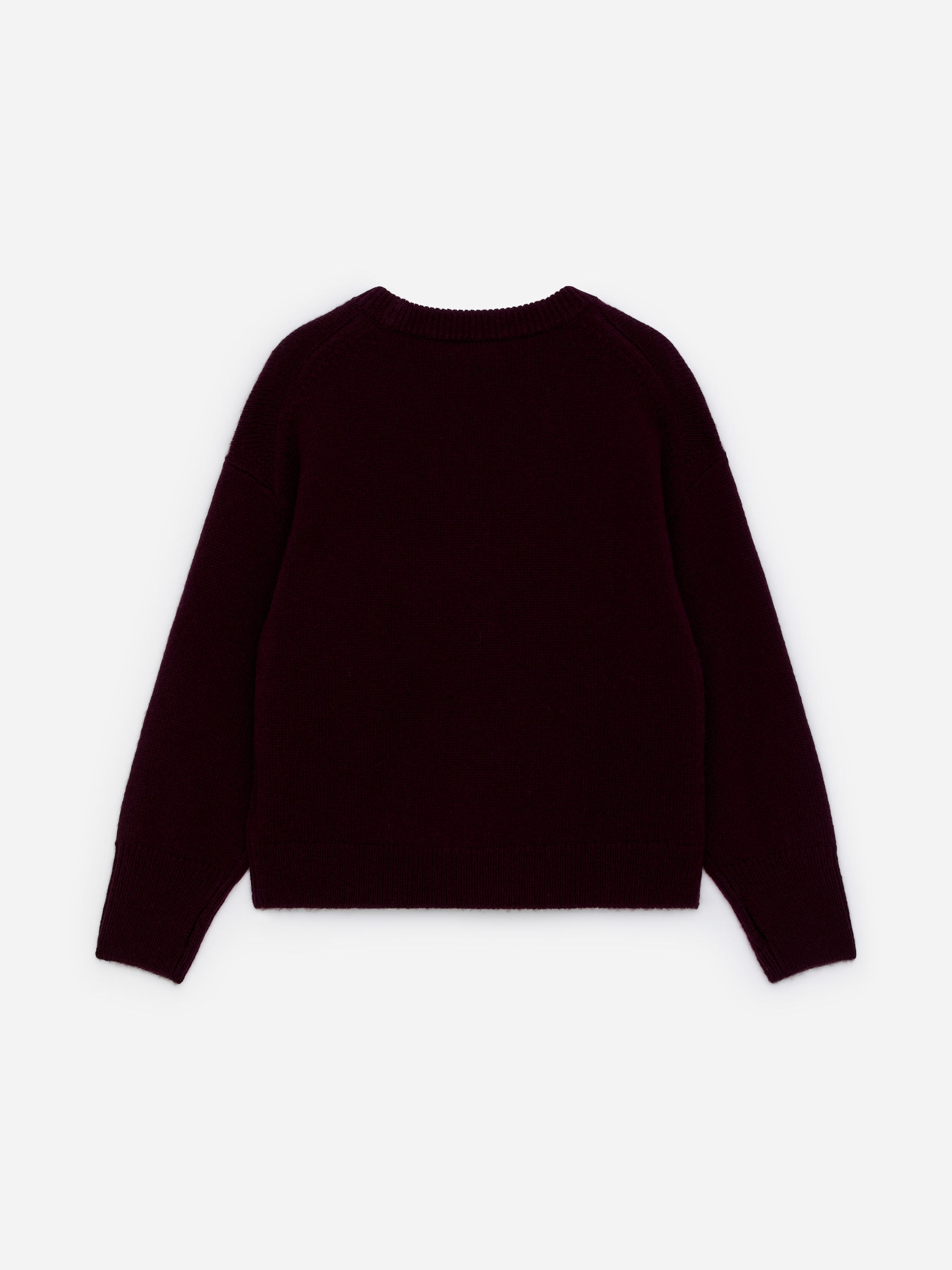 Wool Jumper - Dark Purple - Relaxed fit - Women - StillMedia/DescriptiveStillLife - 3