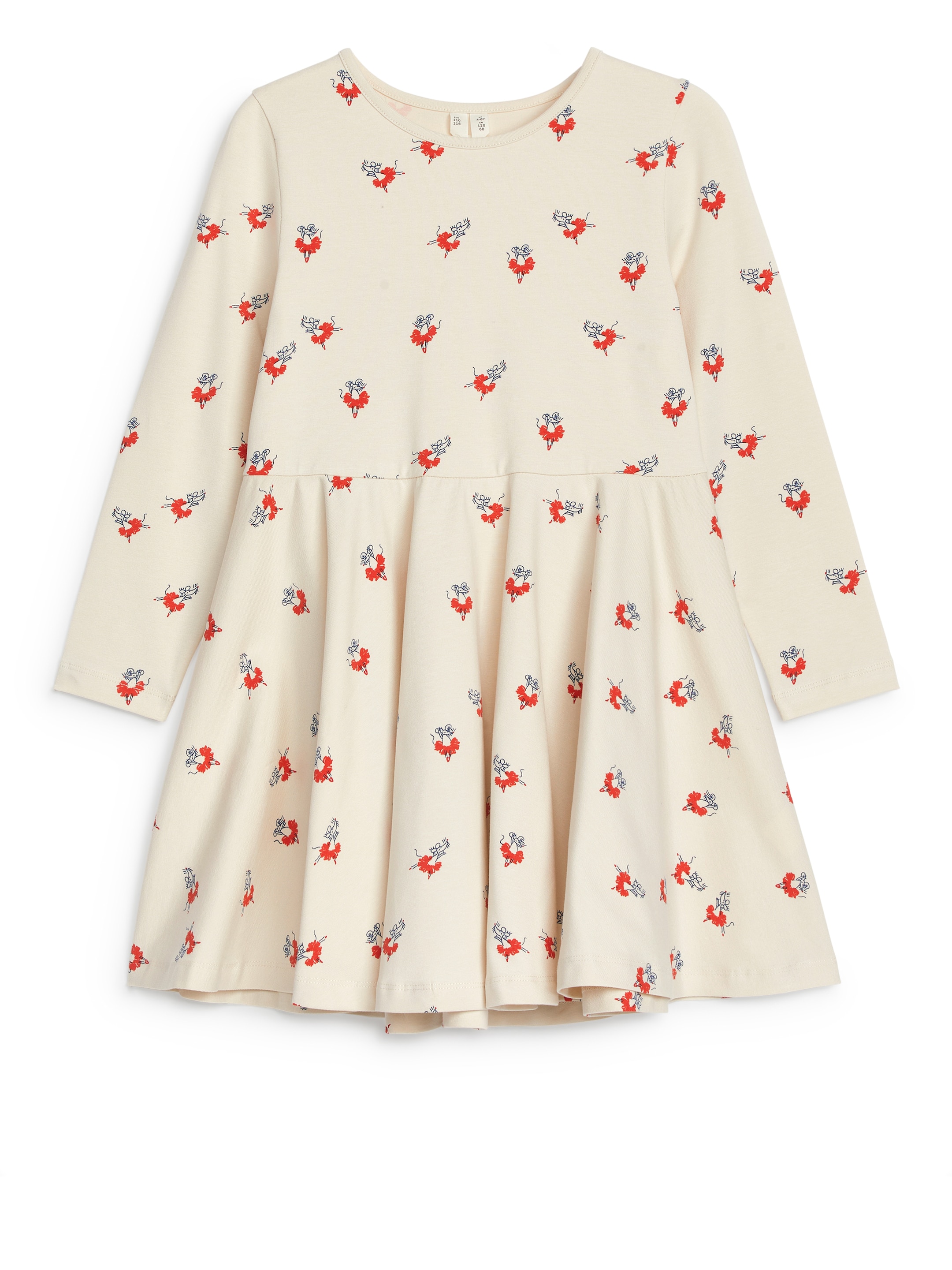 Größeres Bild ansehen: Jerseykleid - Cremeweiß/Ballerinas - Kids | H&M DE 1