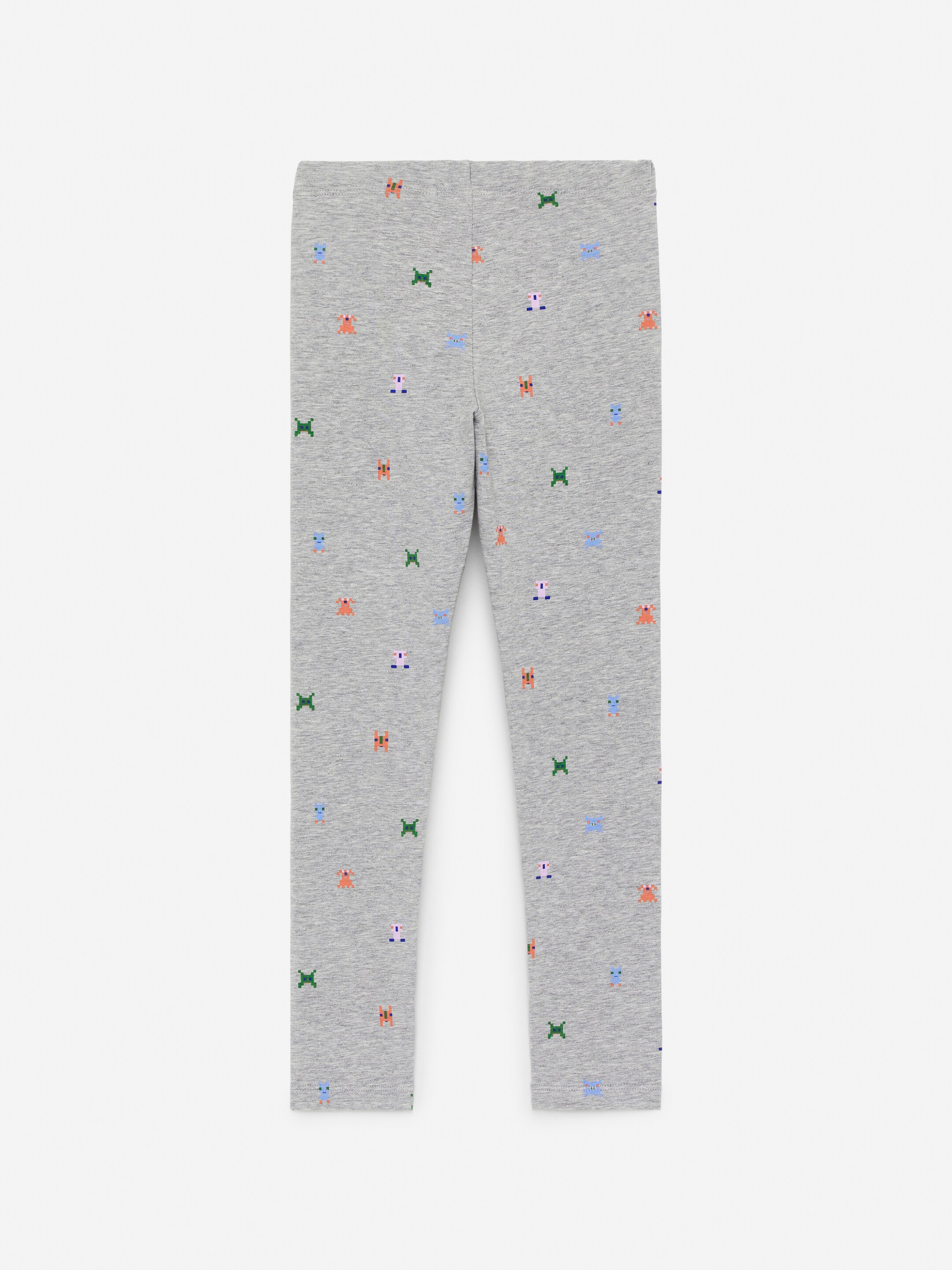 Größeres Bild anzeigen: Bedruckte Jersey-Leggings - Graumeliert - Kids | H&M AT 2