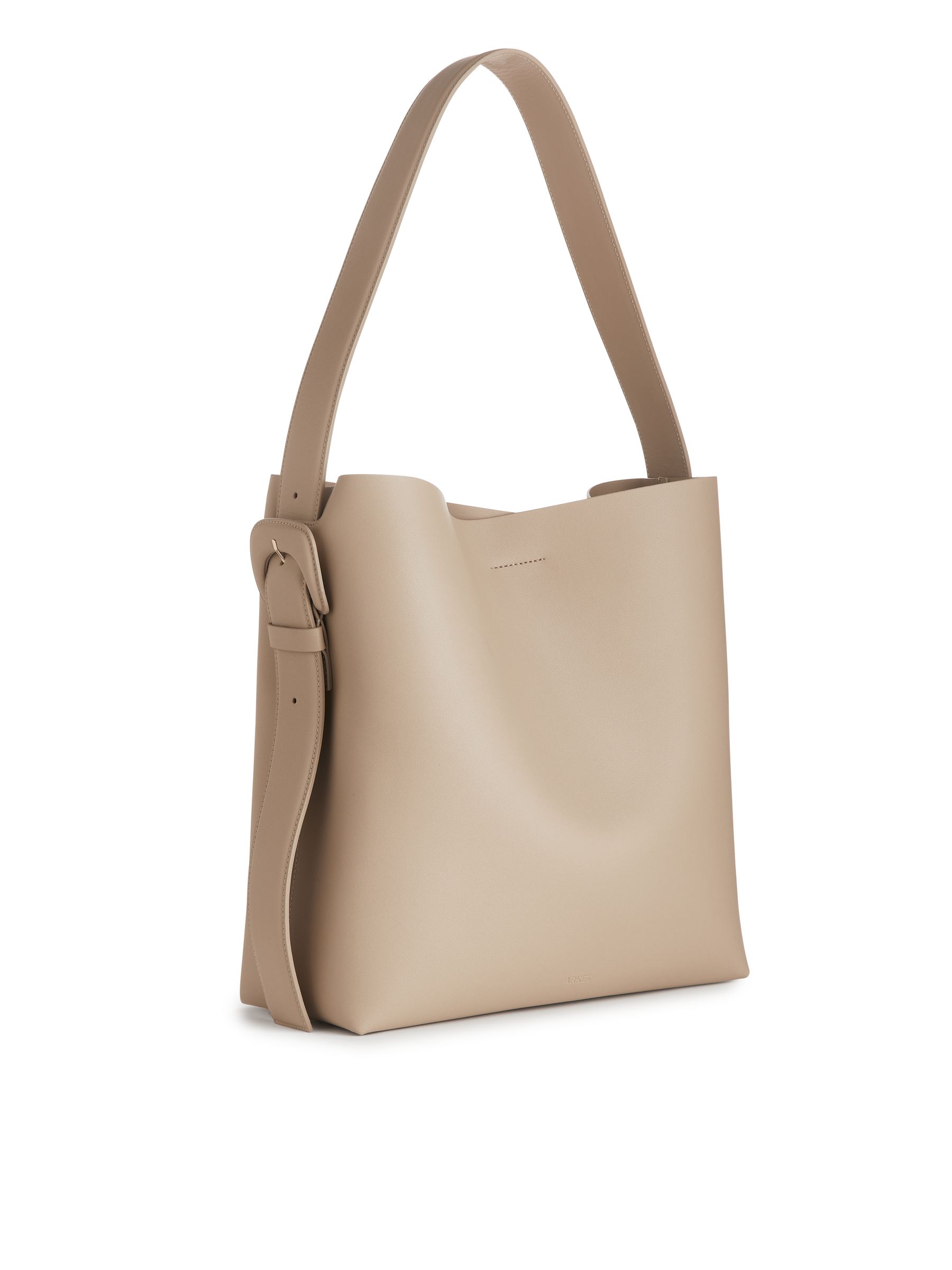 Rigid Leather Tote - Beige - Women - StillMedia/DescriptiveStillLife - 1