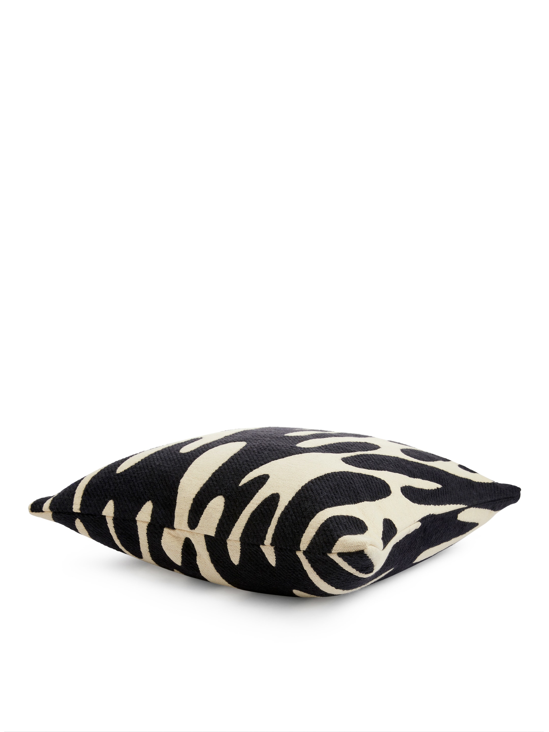 Grösseres Bild ansehen: Kopfkissenbezug aus Baumwolle und Wolle 50 x 50 cm - Dunkelblau/Beige - HOME | H&M CH 1