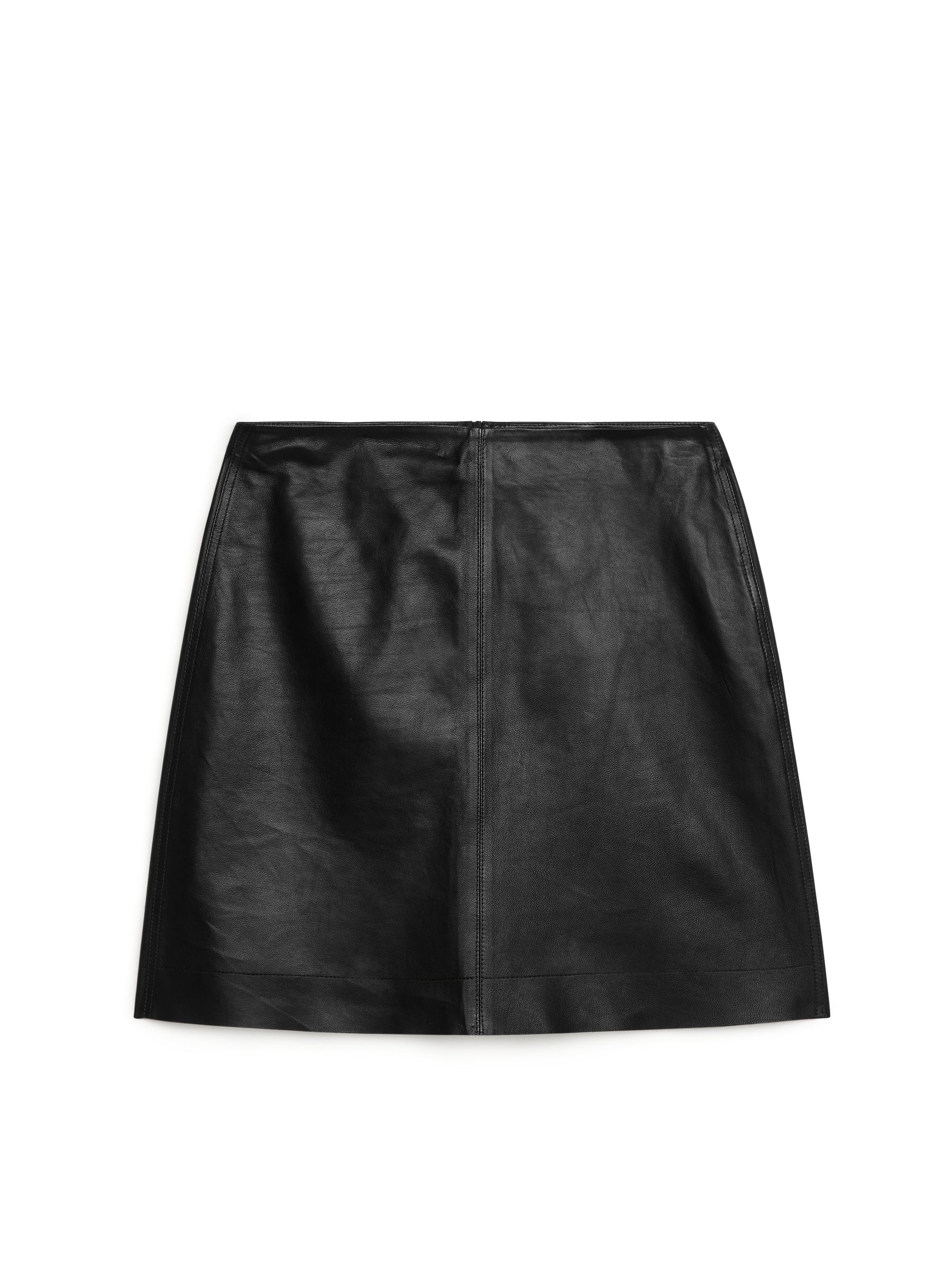 Leather Skirt - Black - Regular fit - Women - StillMedia/DescriptiveStillLife - 6