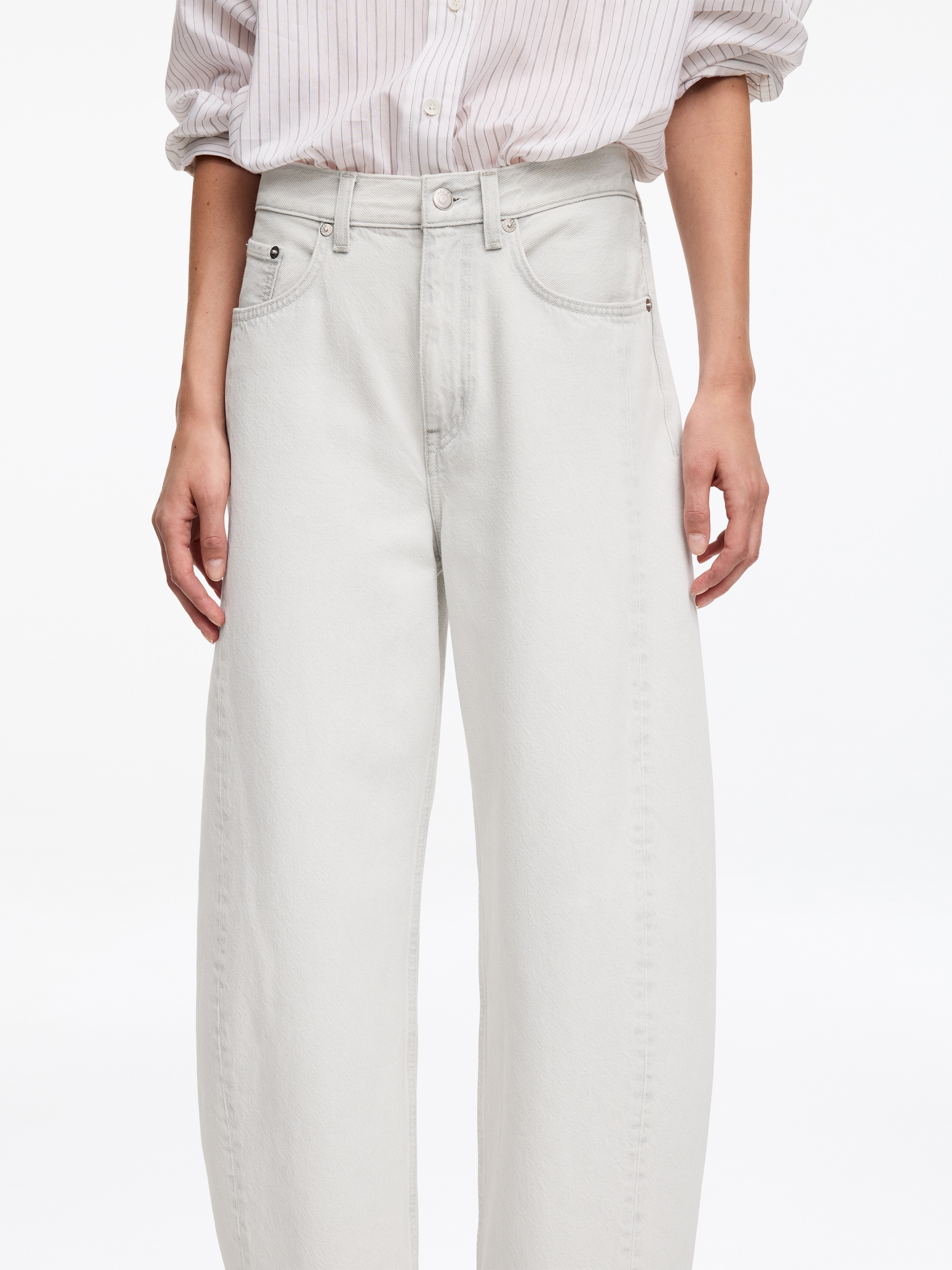 Vaqueros de pernera barril BLOOM - Blanco roto - Corte relajado - Women - StillMedia/Lookbook - 11
