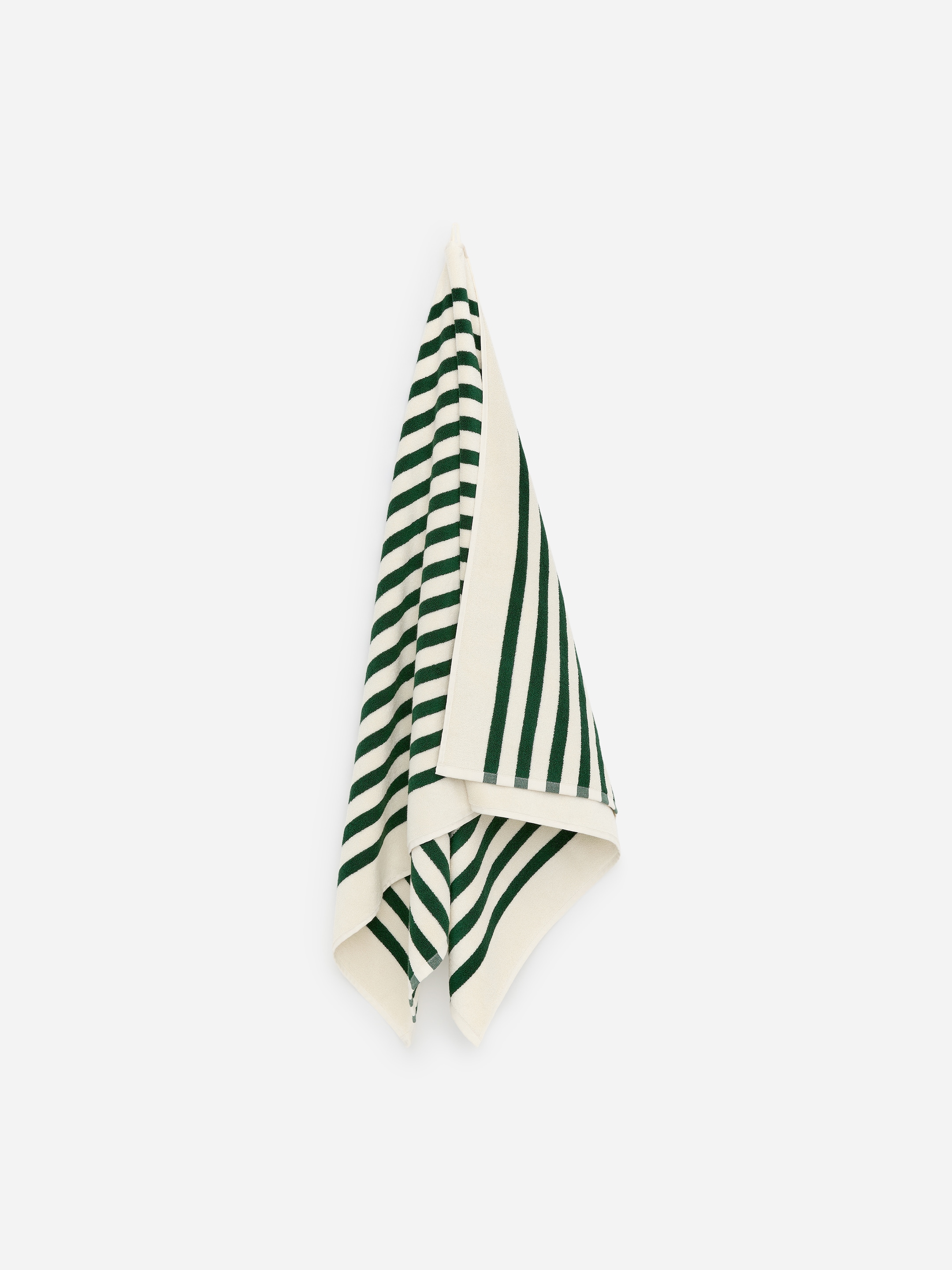 Serviette de bain 80 x 165 cm - Vert foncé/Écru - Maison et décoration - StillMedia/DescriptiveStillLife - 1