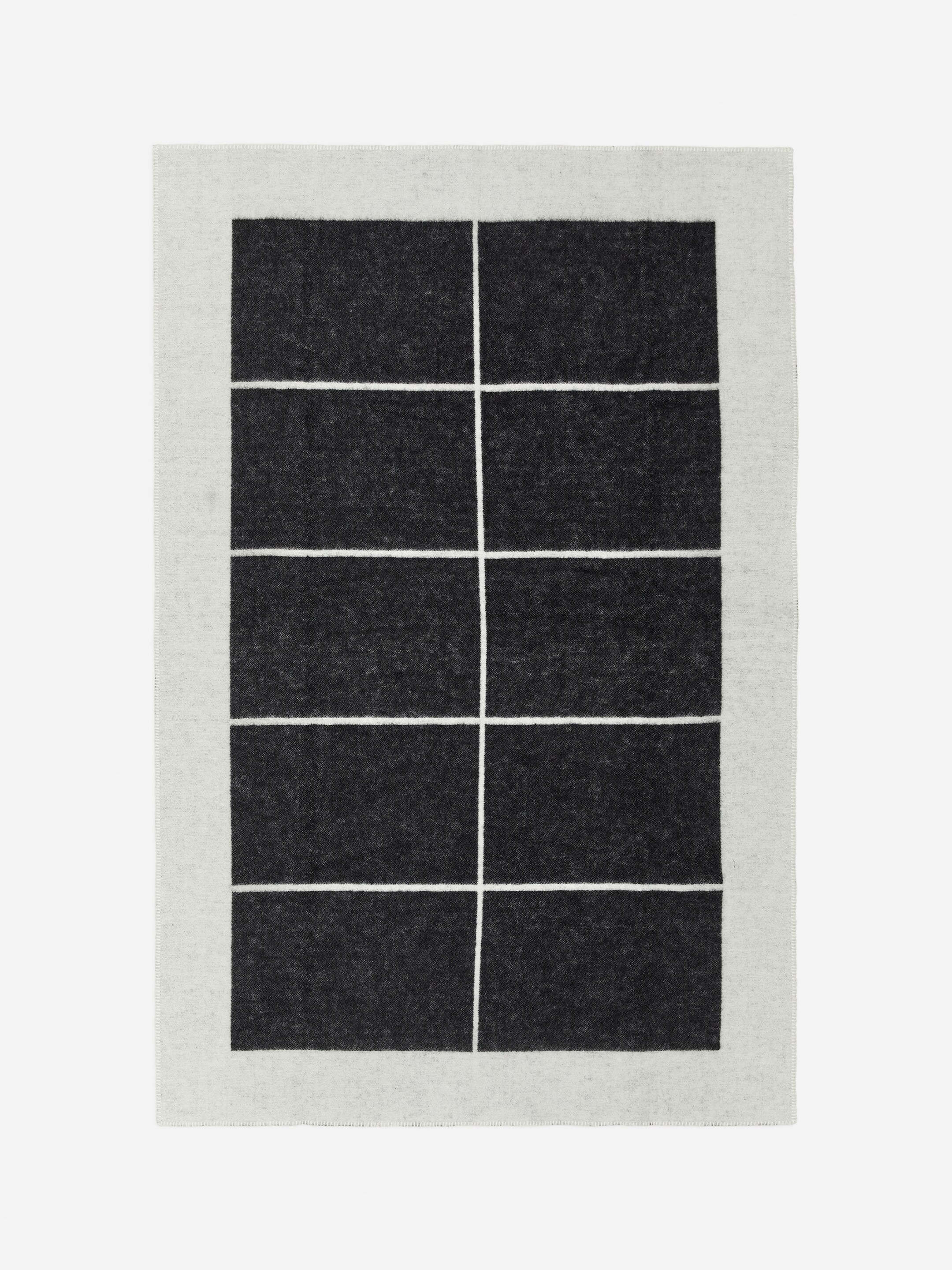 Visa större bild: Klippan Ullfilt - Svart/off-white - Home All | H&M SE 2