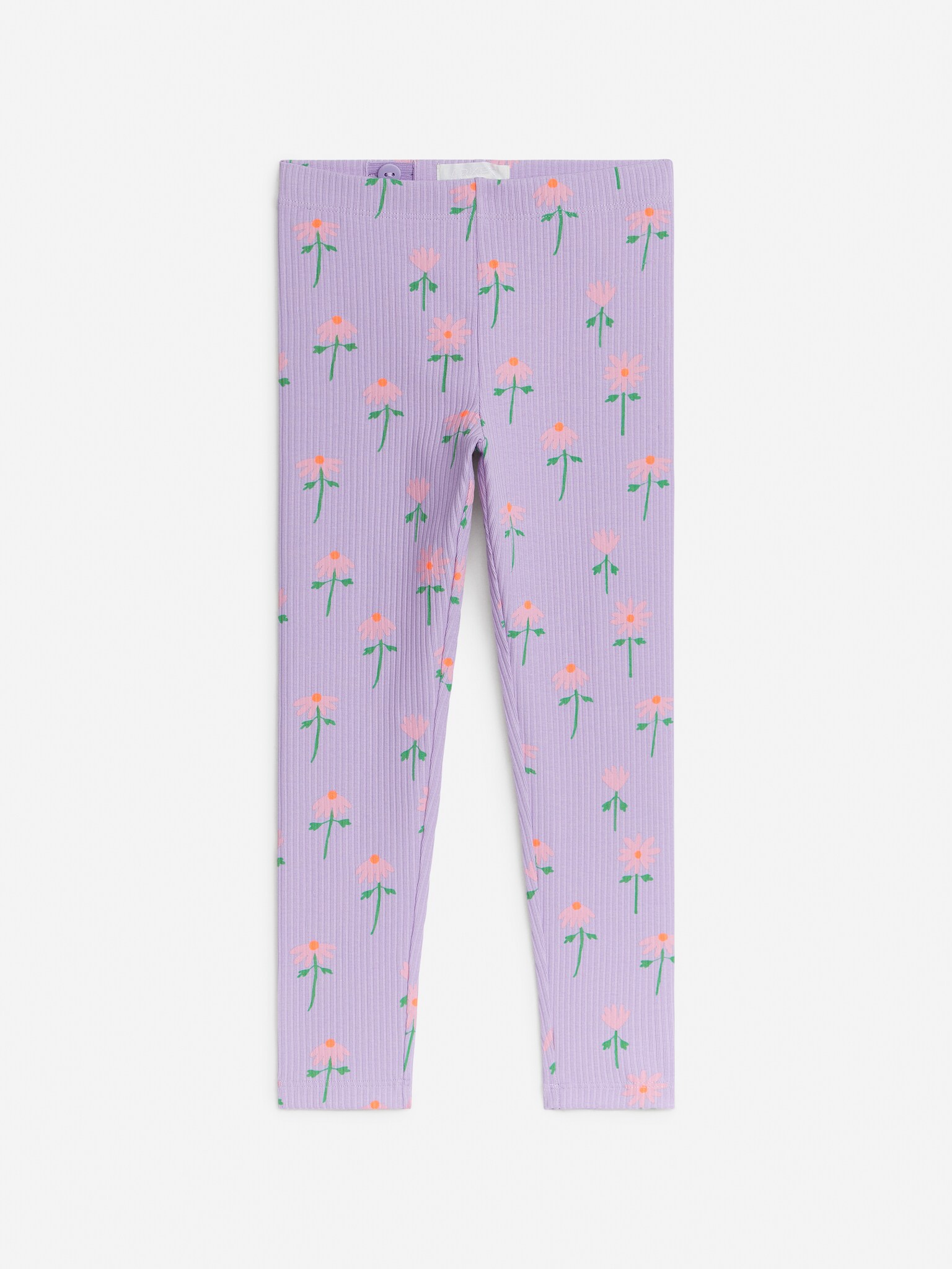 Colanți cu nervuri - Lila/Imprimeu Floral/Roz/Roșu/Lila/Roșu/Off White/Multicolour/Inimi roz/roșii/Off-White/Negru/Blue/Lilac/Lila/Verde/Albastru/Alb