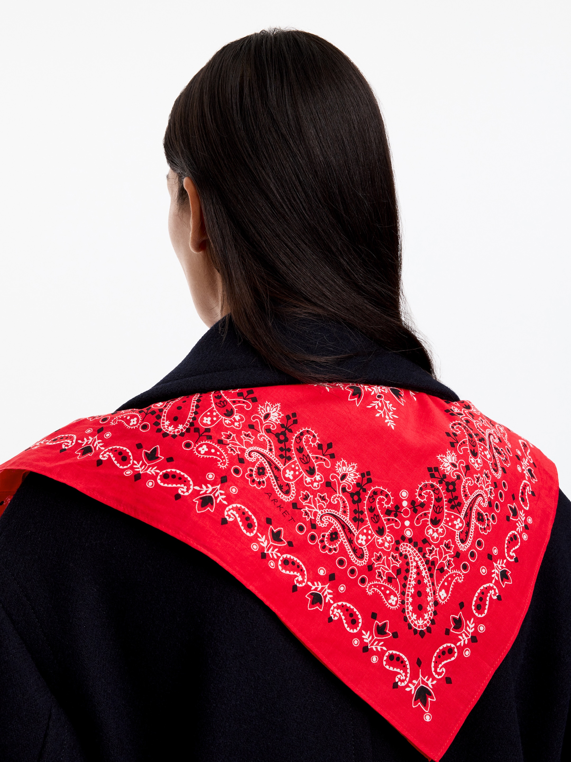 Cotton Scarf - Red - women - StillMedia/Lookbook - 3