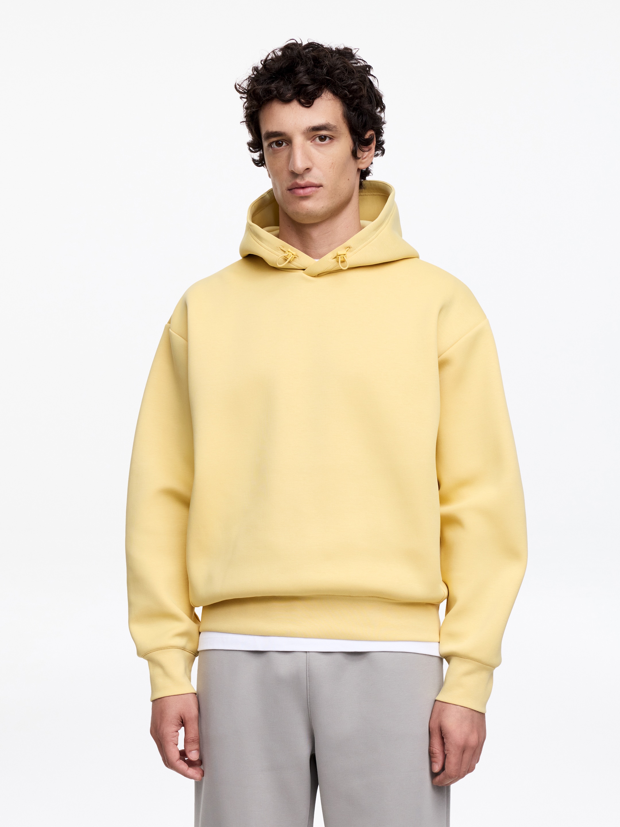 ARKET ACTIVE Hoodie - Gul - Loose fit - Men - StillMedia/Lookbook - 6