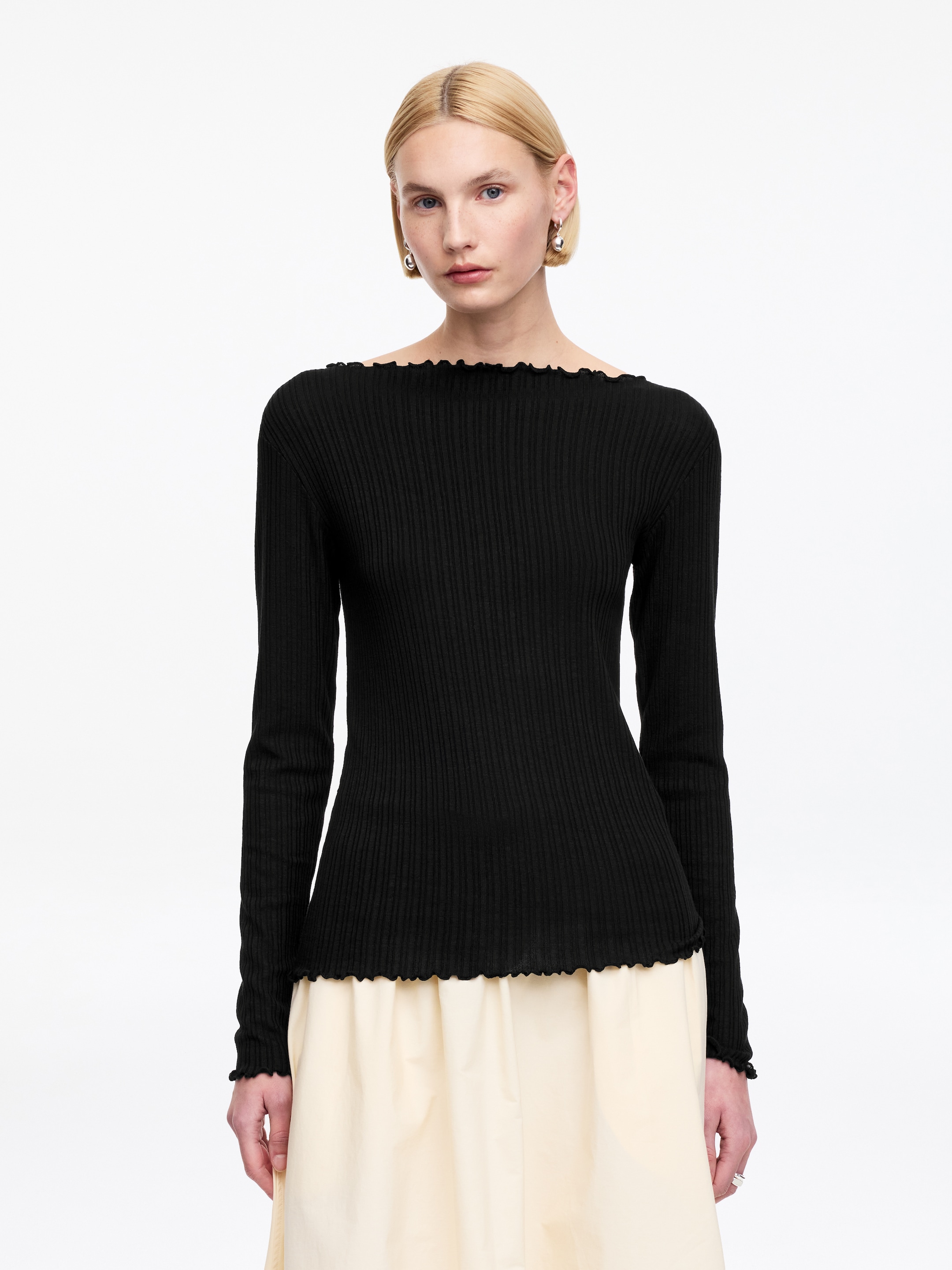 Boat-Neck Top-#141412-18242