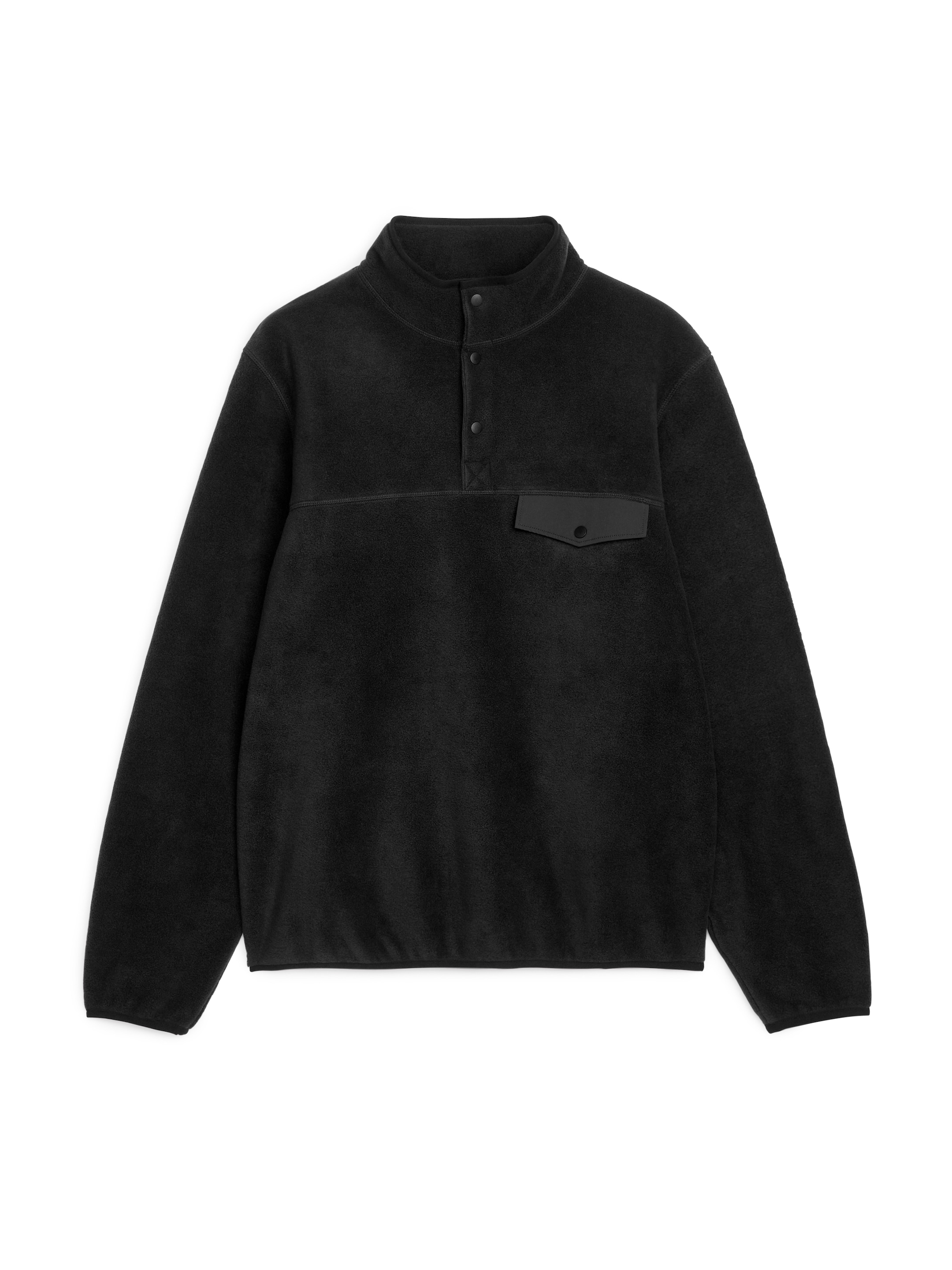 Pop-over Fleece - Black - Regular fit - Men - StillMedia/DescriptiveStillLife - 2
