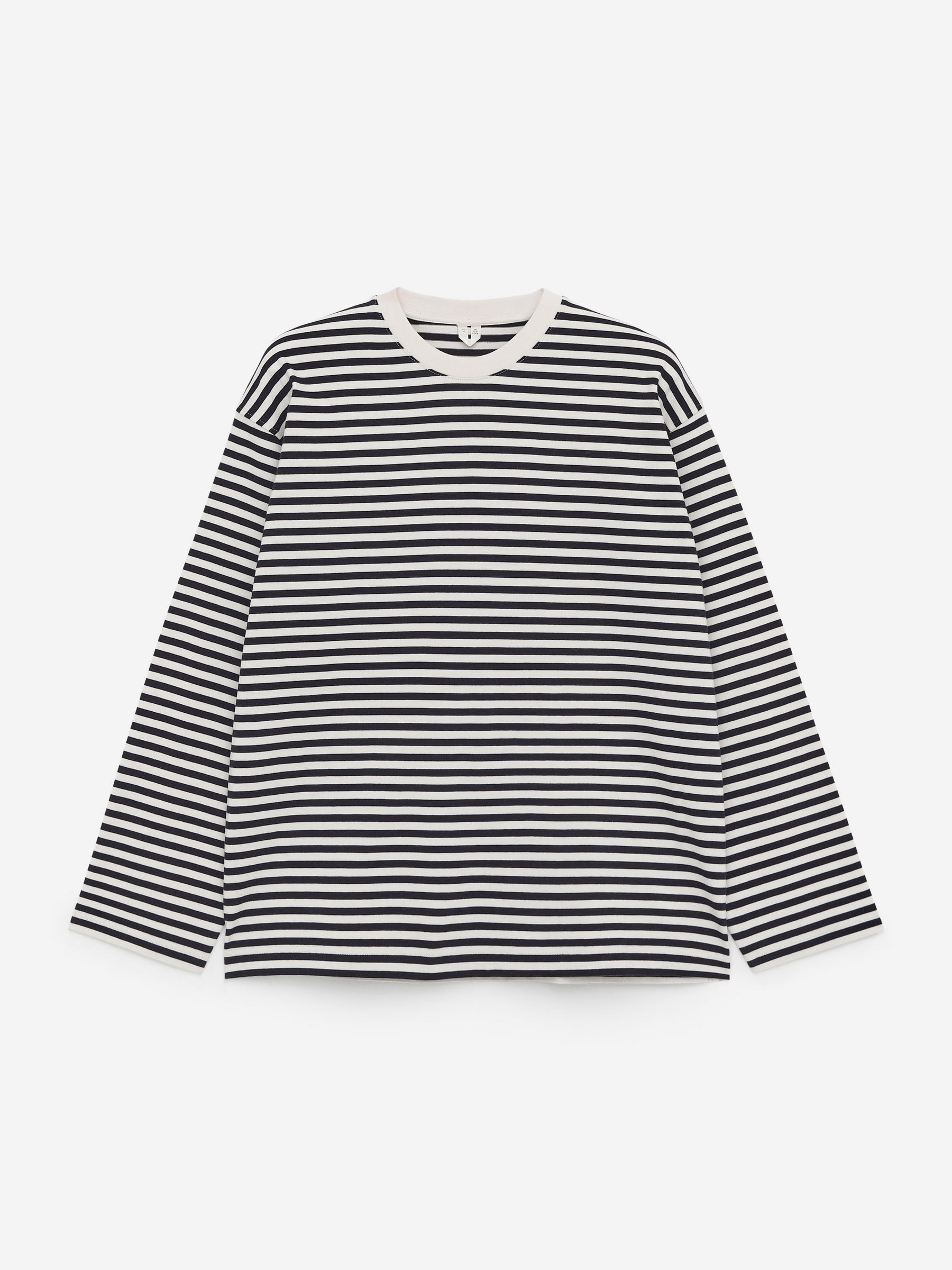 Striped T-Shirt - White/Blue - Loose fit - Men - StillMedia/DescriptiveStillLife - 2