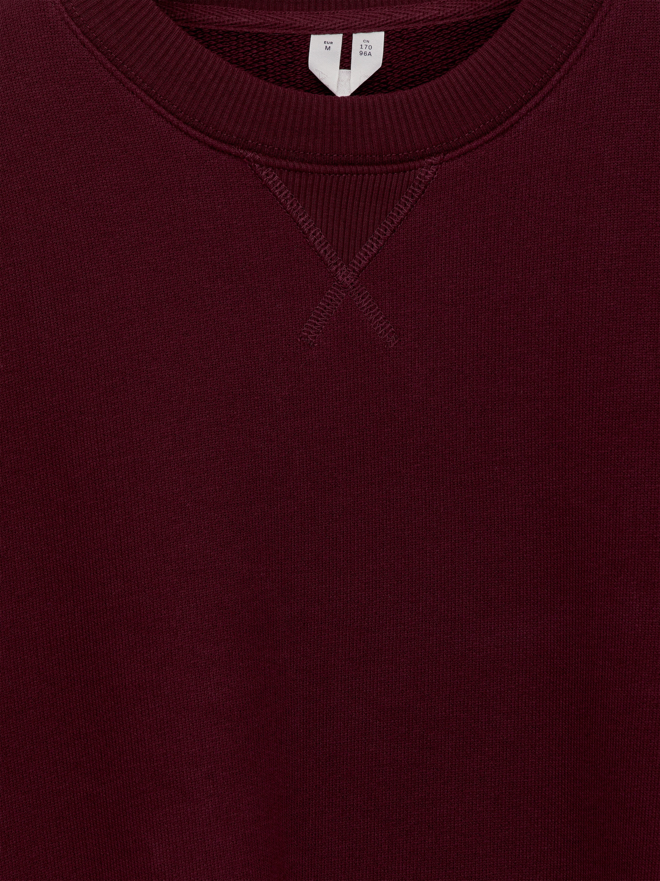 Sudadera de rizo francés holgada - Rojo oscuro - Corte relajado - Women - StillMedia/DescriptiveDetail - 2