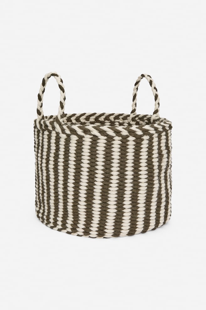 Storage Basket 41 cm - Verde caqui/branco-sujo/Azul mesclado/Bege/branco sujo - 1