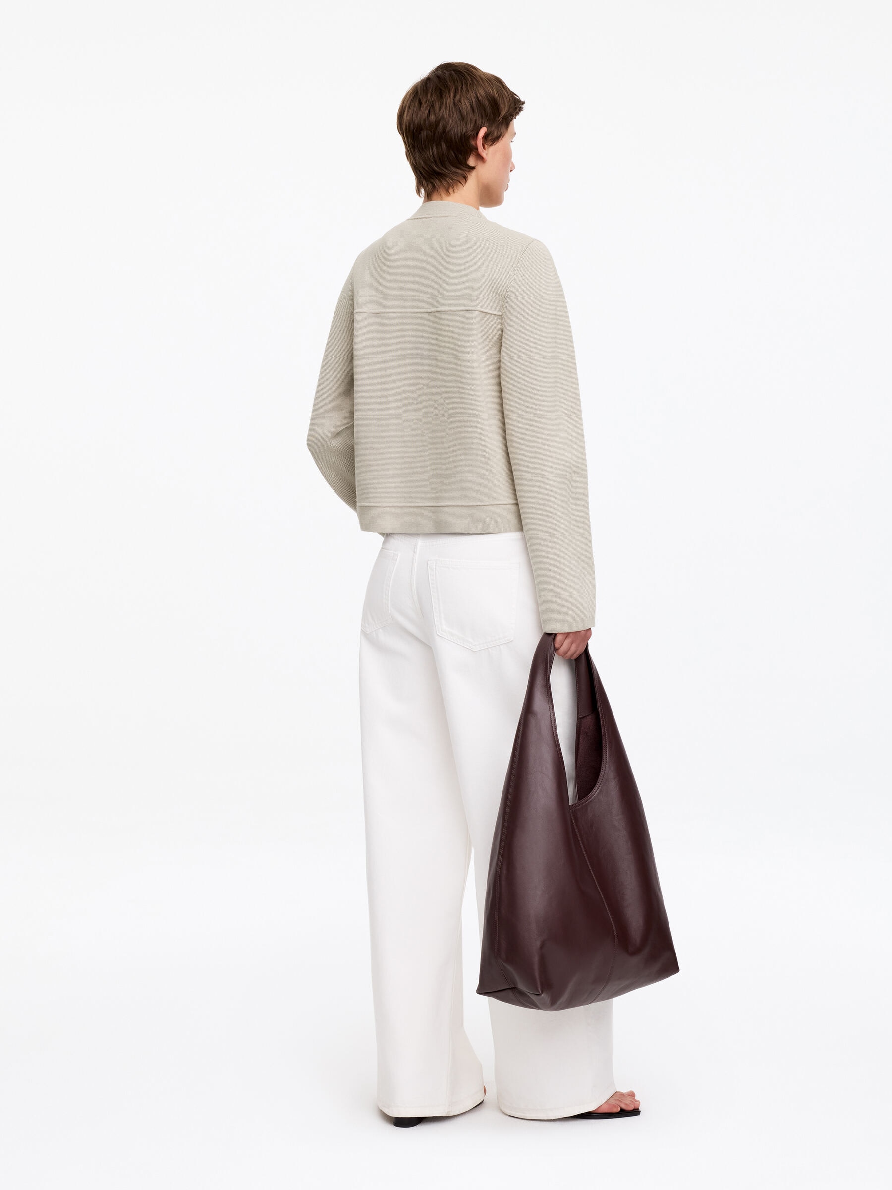 Kofta i bomull - Beige - Regular fit - Women - StillMedia/Lookbook - 5