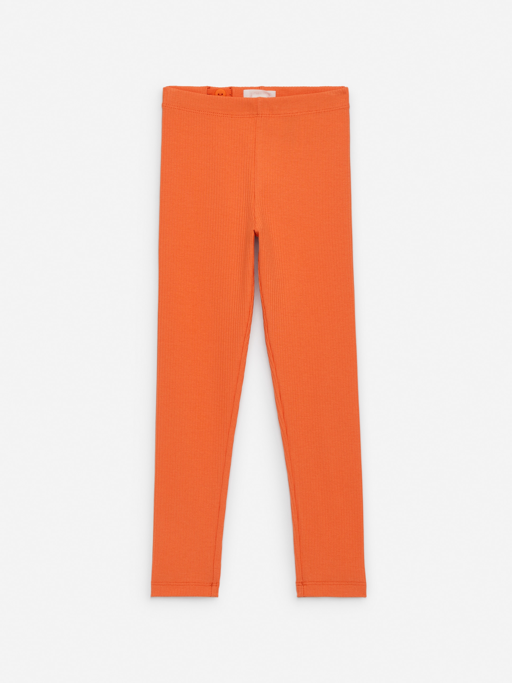 Ver imagen más grande: Leggings de punto de canalé - Naranja - NIÑOS | H&M ES 1