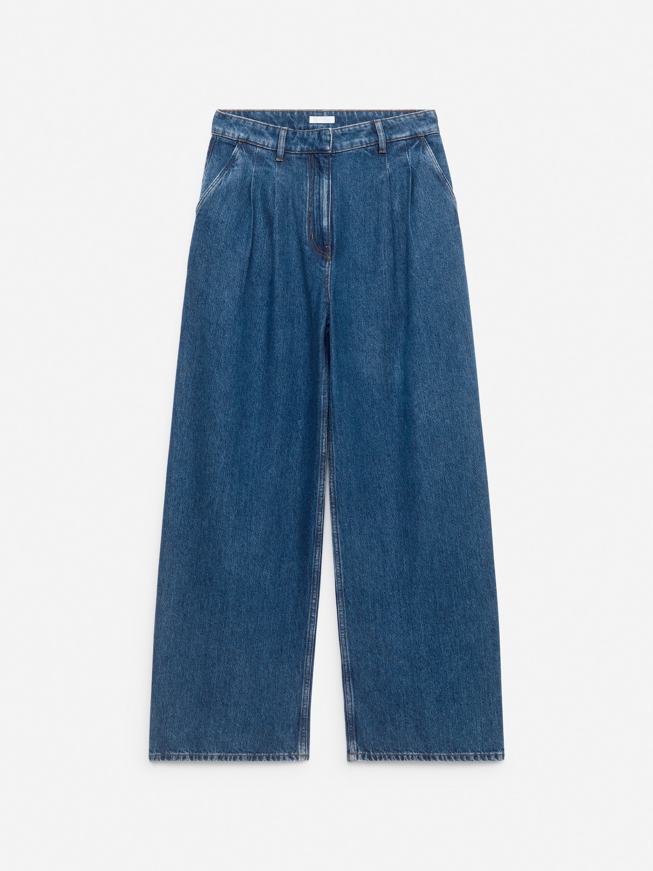 Zobacz większy obraz: Szerokie dżinsowe spodnie - Niebieski - ONA | H&M PL 1