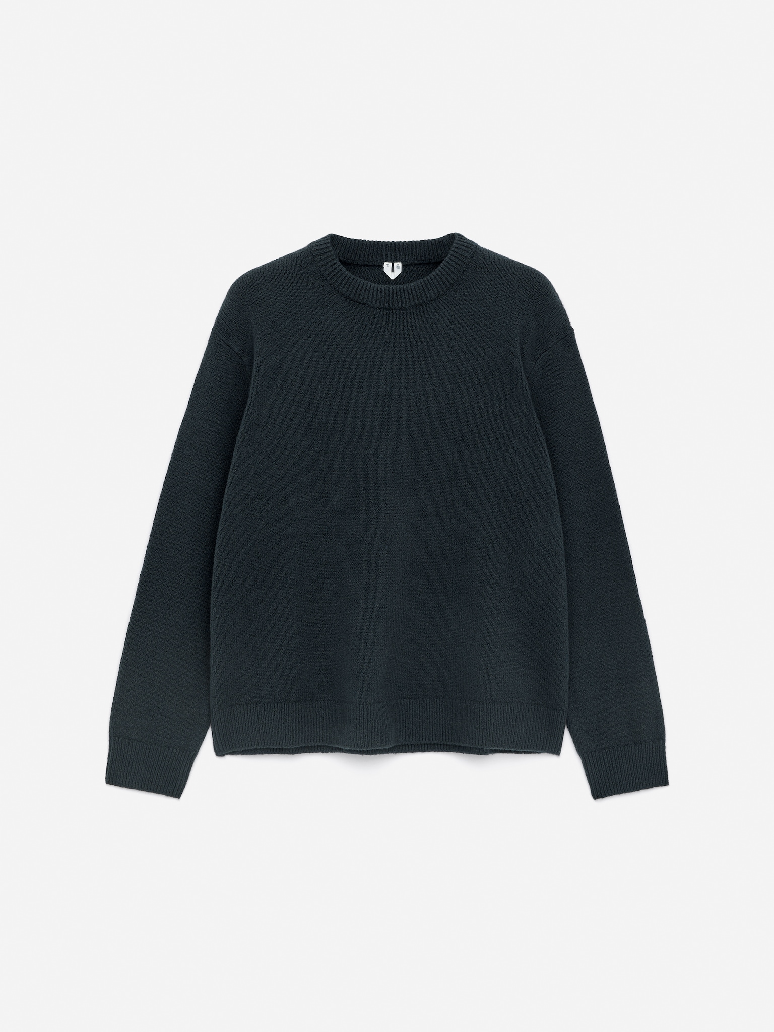 Pull en coton mélangé - Gris foncé/Menthe poudrée - 2