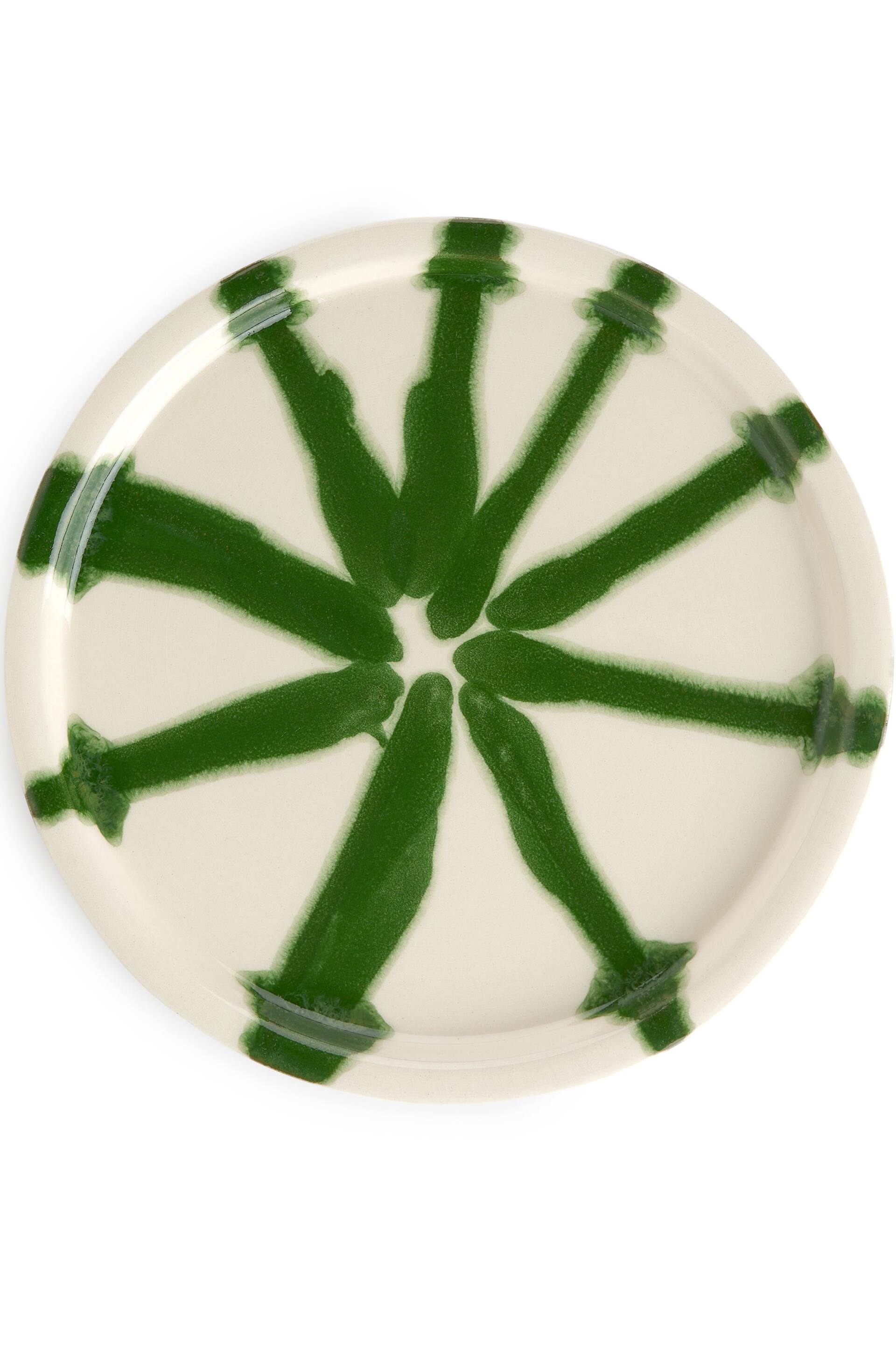 View larger image: Stoneware Plate 22 cm - Green - Home All | H&M GB 1