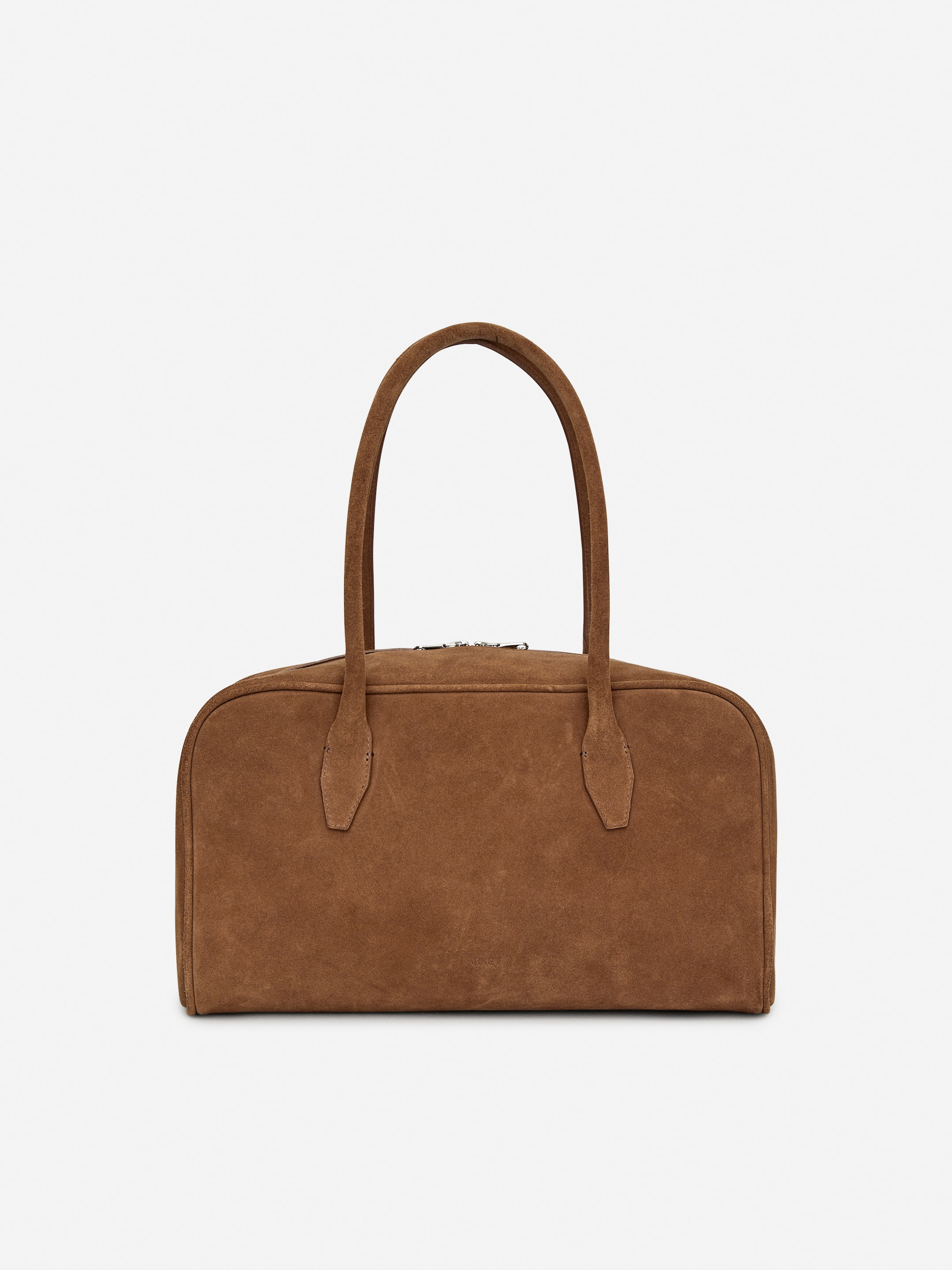 Se større billede: Bowlingtaske i ruskind - Brun - DAME | H&M DK 3
