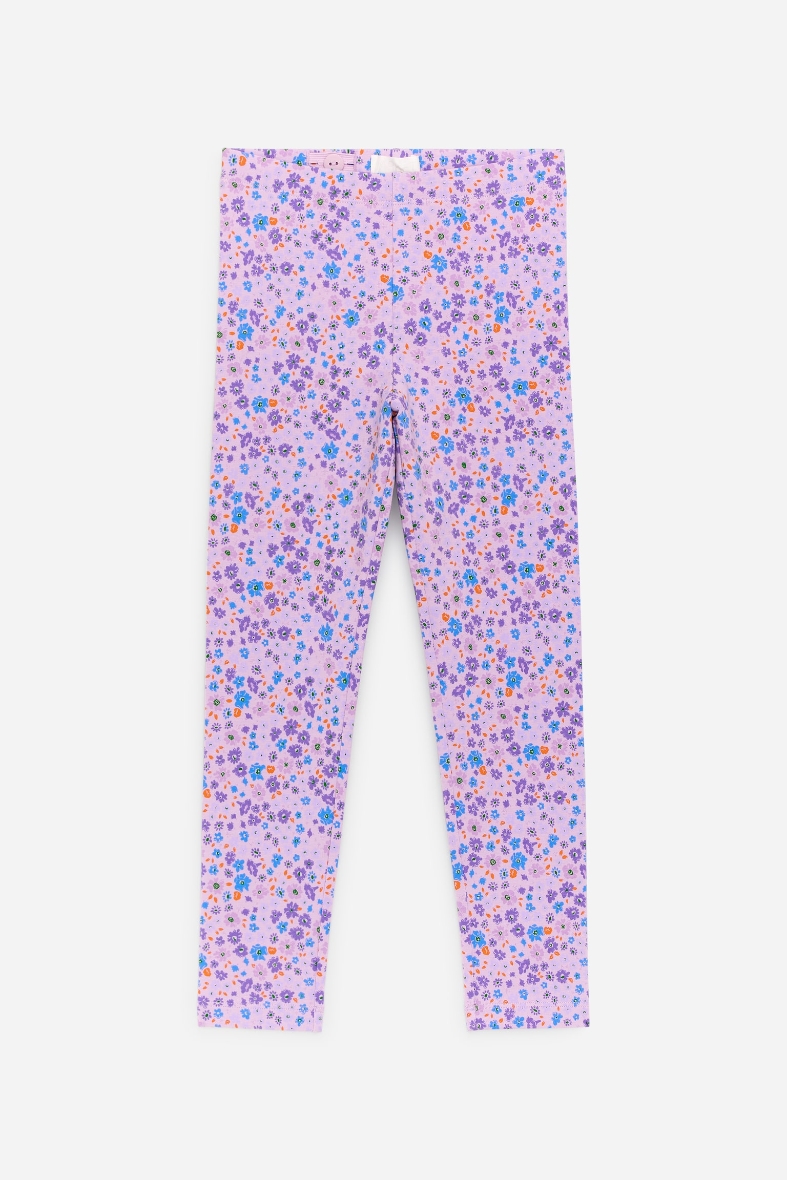Leggings en jersey imprimé - Mauve/Floral/Lilas/Nœuds rouges - 1
